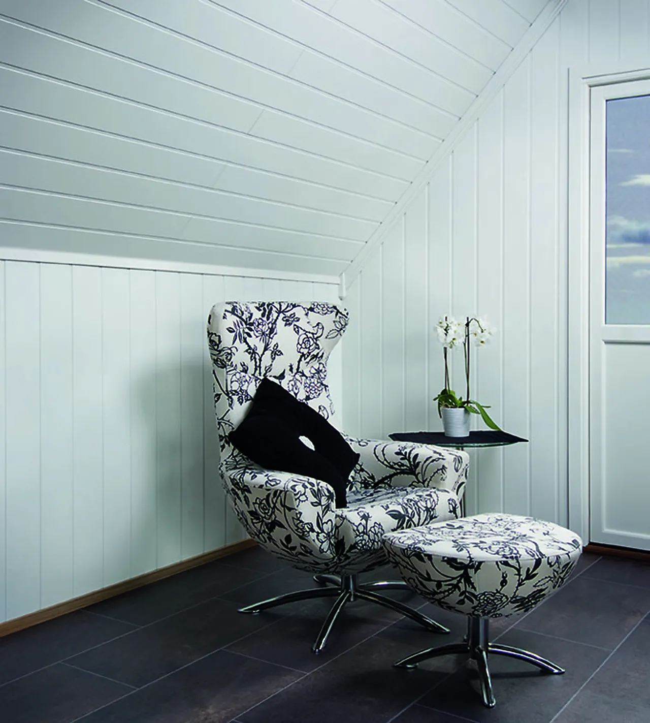 Veggpanel MDF skygge/skrå 11x620x2740 mm hvit null - null - 3 - Miniatyr