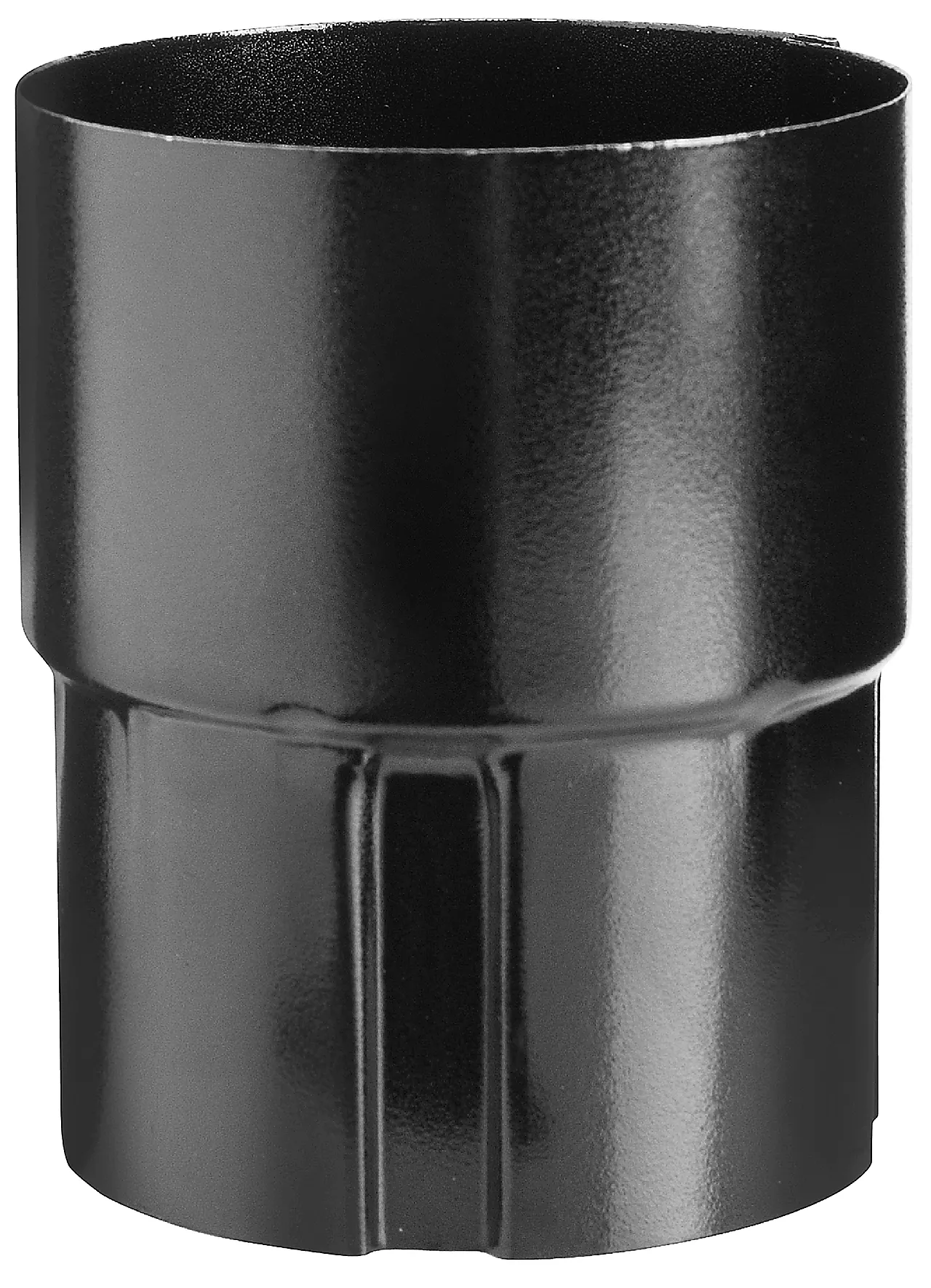 Skjøtemuffe 22 stål 75 mm sort