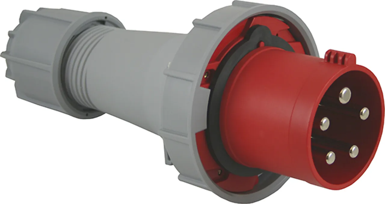 Rundstift støpsel 63a cee436-6 4 pol jord pce Rundstift støpsel 63a cee436-6 4 pol jord pce