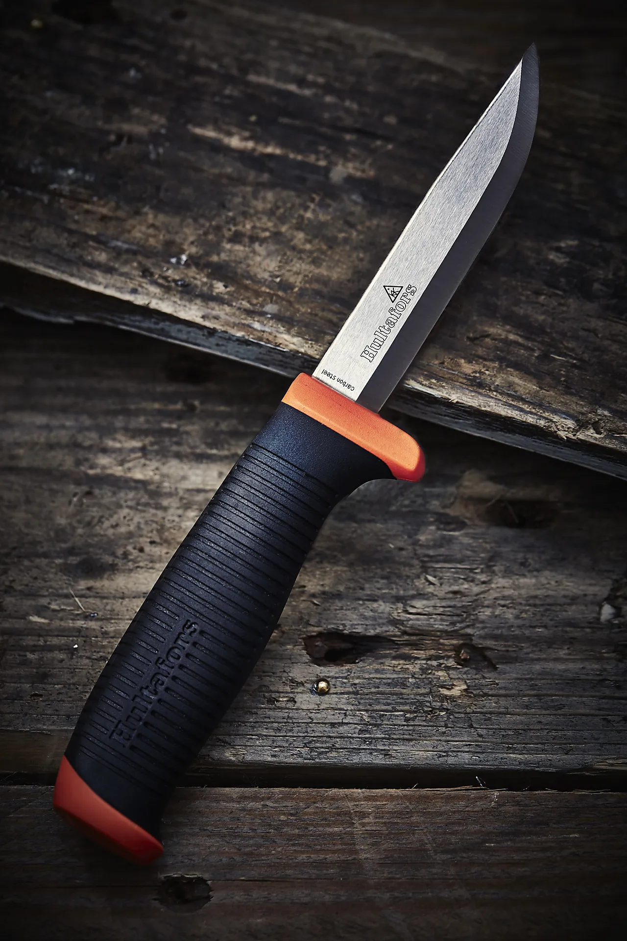 Håndverkskniv rett m/gummiskaft