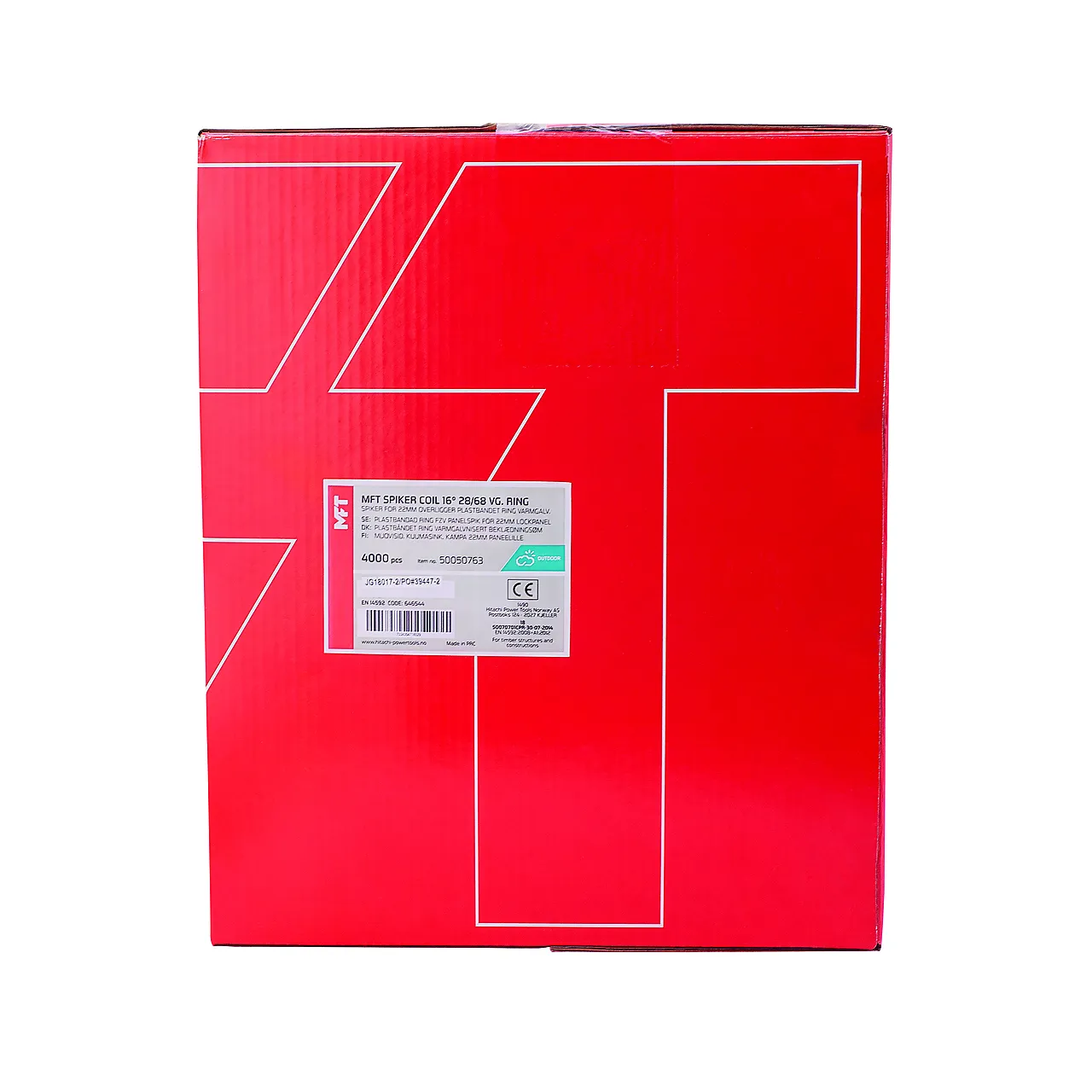 Spiker MFT ringet 16° 28/68 4000 stk null - null - 3 - Miniatyr