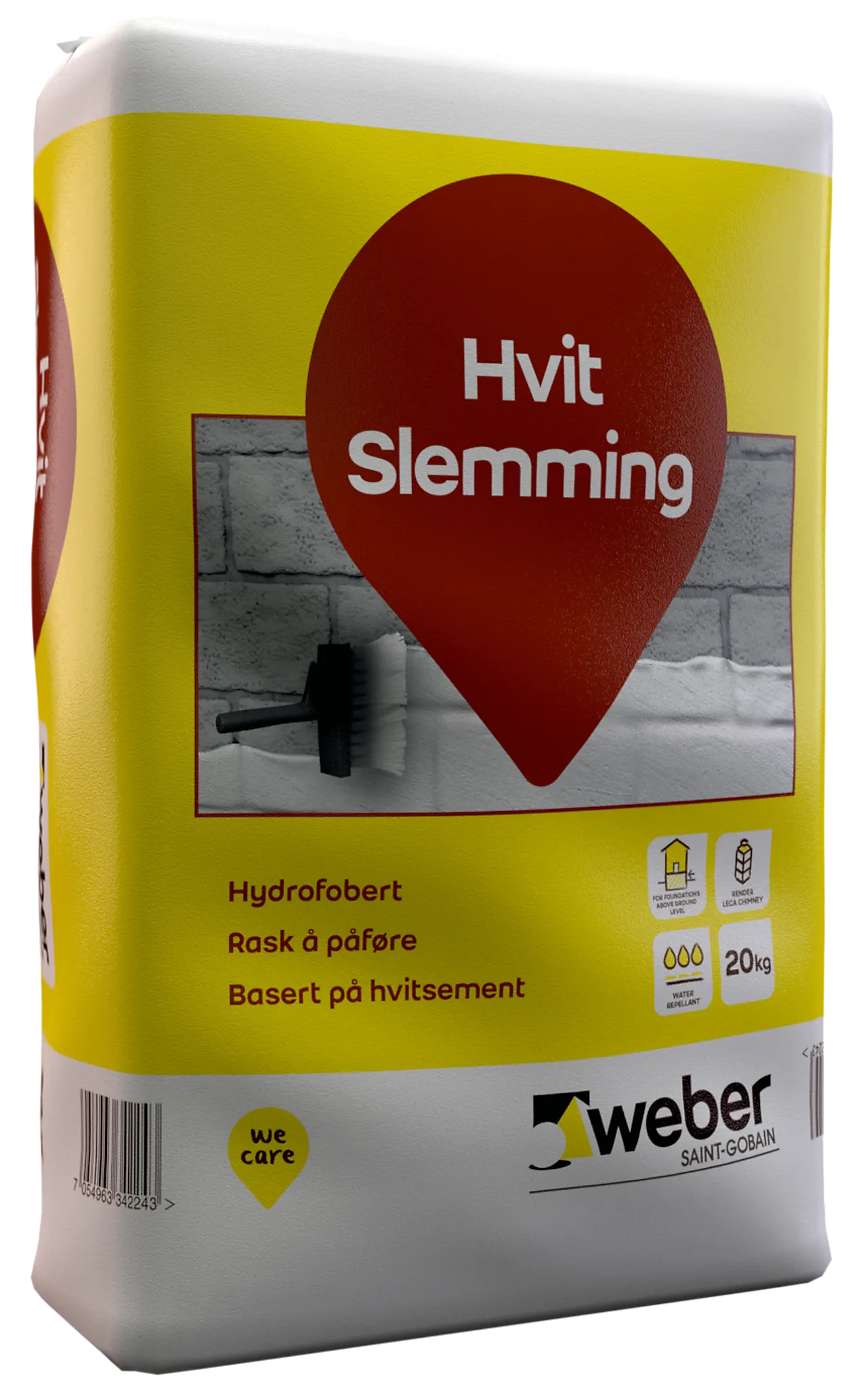 Hvit slemming 20kg Hvit slemming 20kg