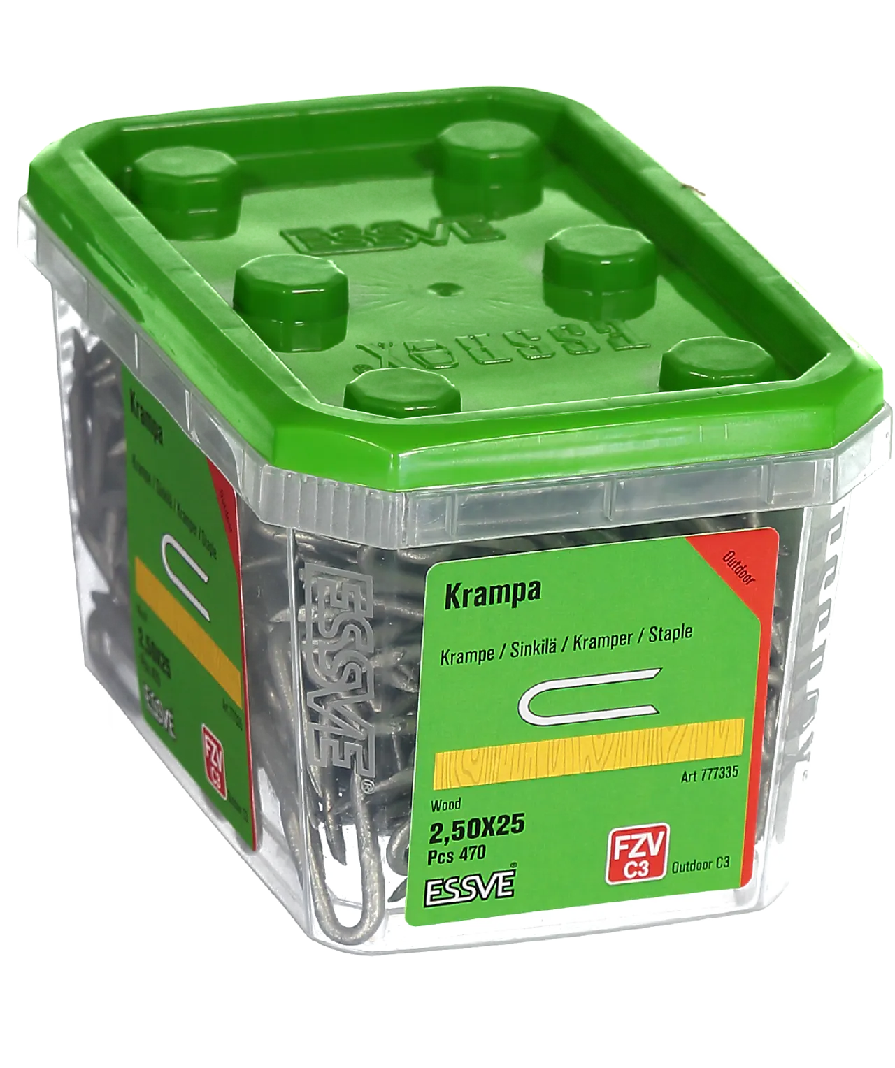 Gjerdekrampe az 2,5x25 fzv a-470 Gjerdekrampe az 2,5x25 fzv a-470