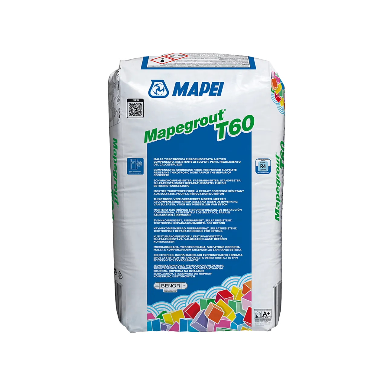 Mørtel rep 25kg t60 mapegrout mapegrout t60 25 kg
