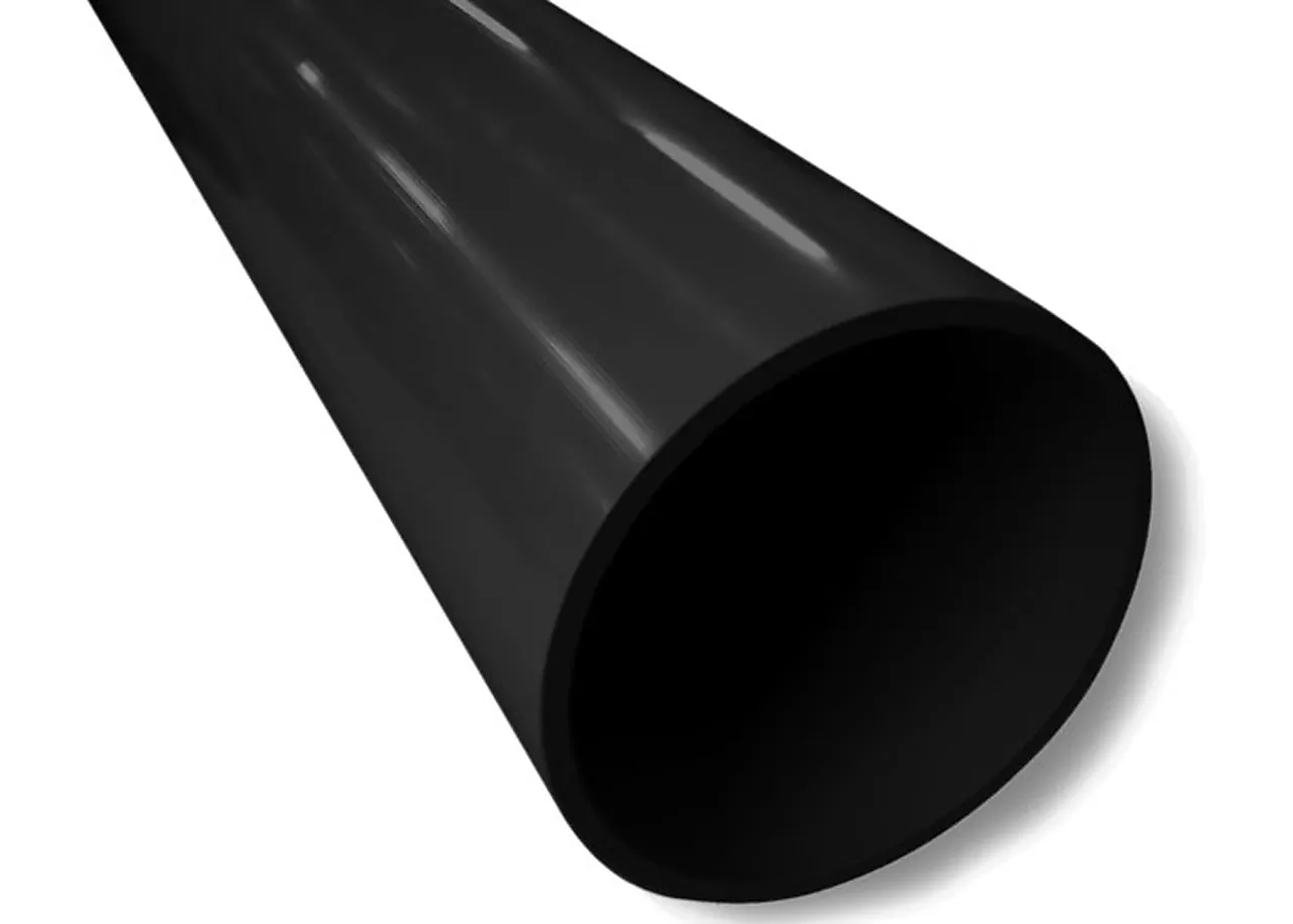 NEDLØPSRØR 90MM 3M L SORT NEDLØPSRØR 90MM 3M L SORT