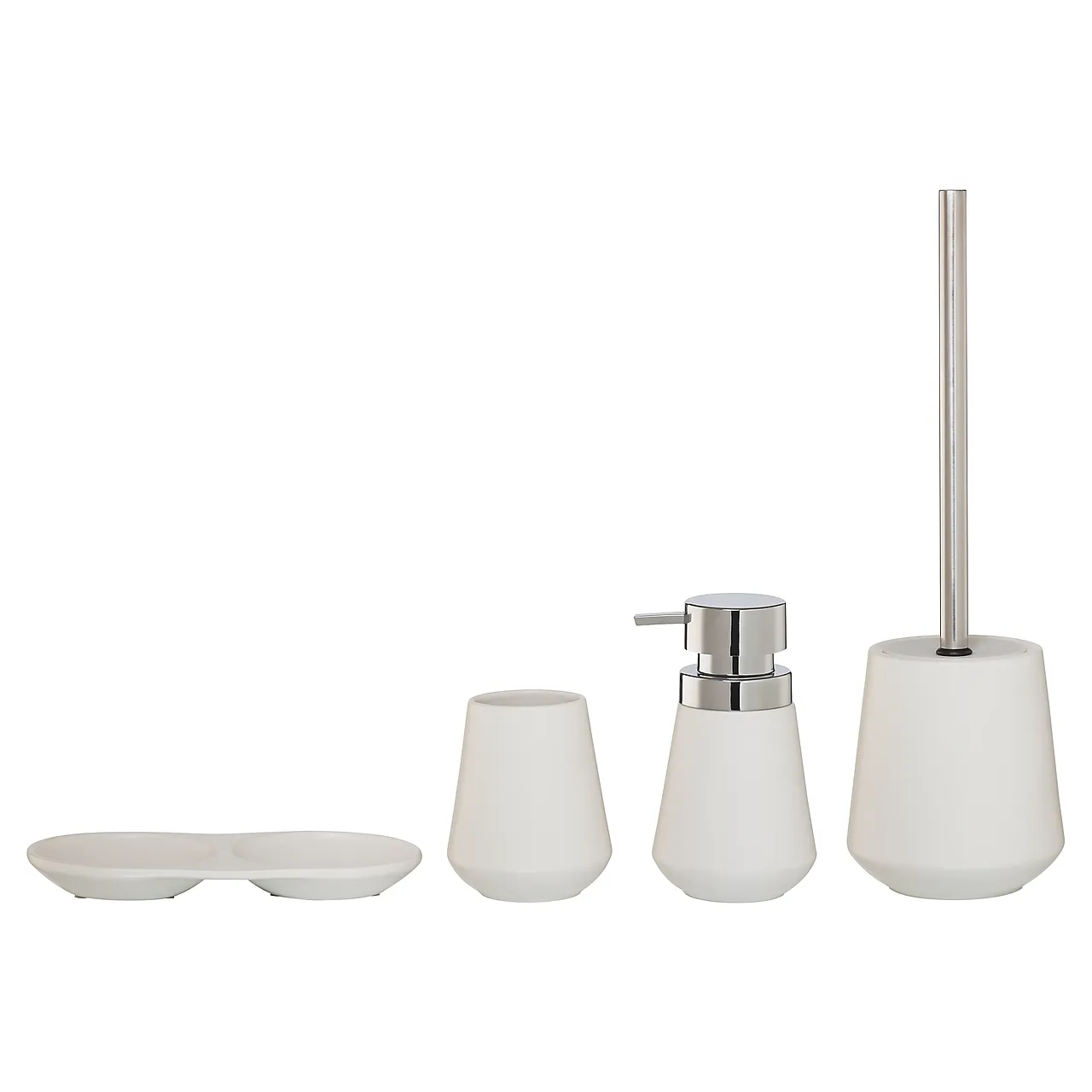 Tannglass conical hvit porselen null - null - 2 - Miniatyr