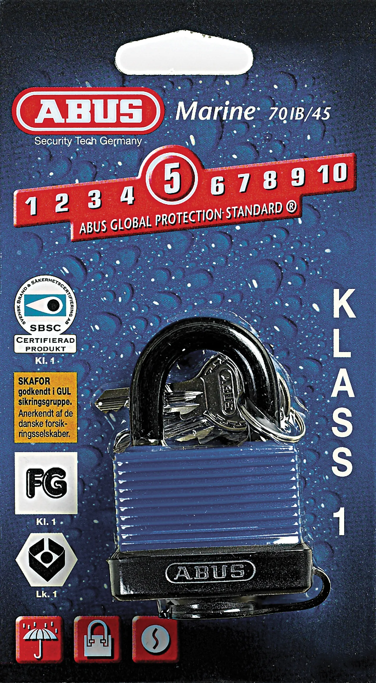 Hengelås 70IB-45 plastbelagt messing rustfri Hengelås 70IB-45 plastbelagt messing rustfri