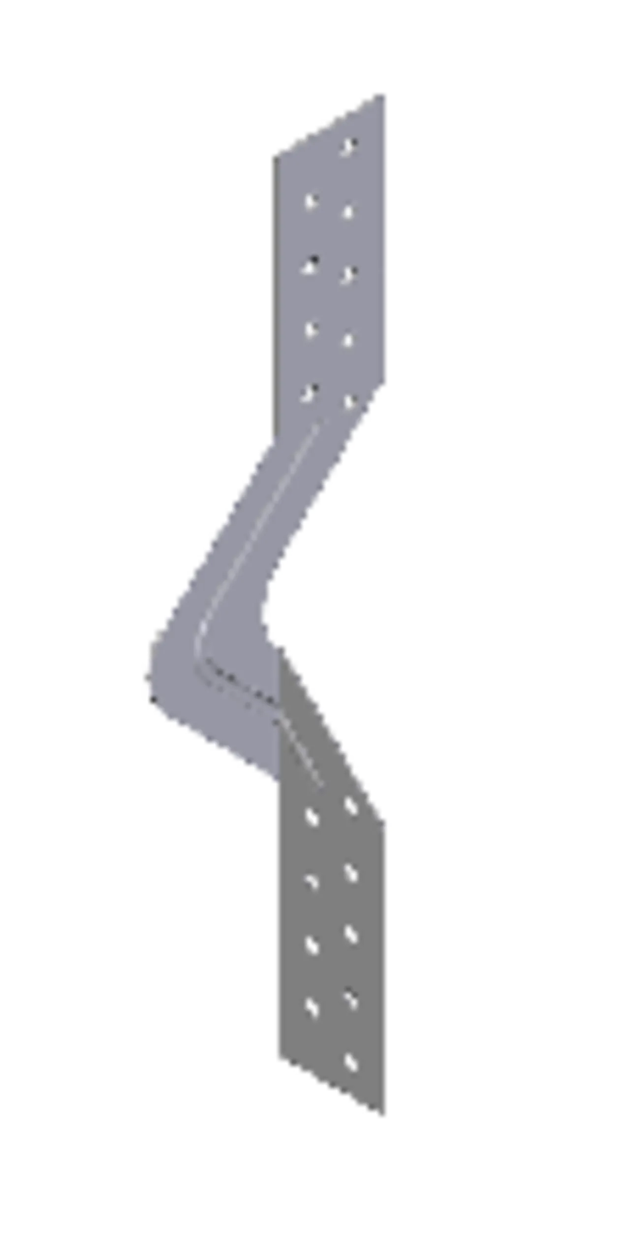 Forank beslag vridd 280x38x1,5varmforsinket forankringsbeslag null - null - 2 - Miniatyr