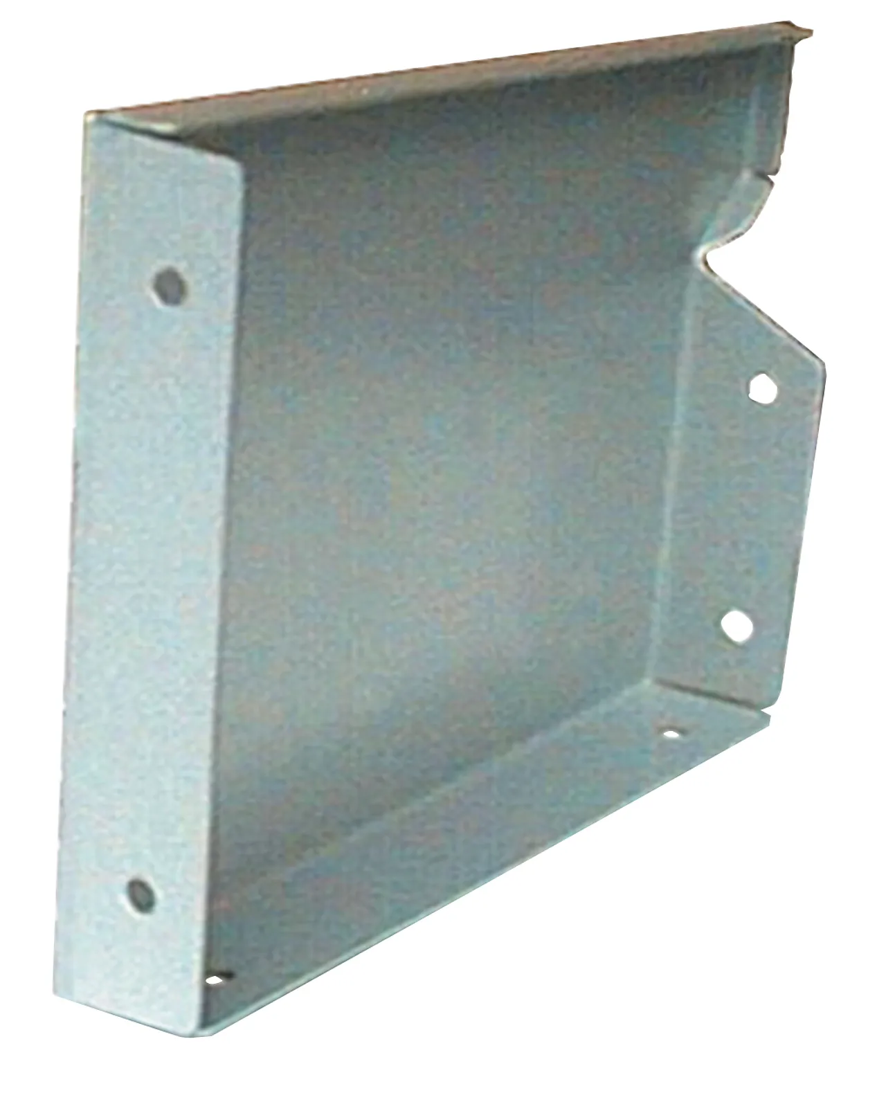 Plannja rektangulær endebunn høyre  125mm PL42 Brunrød