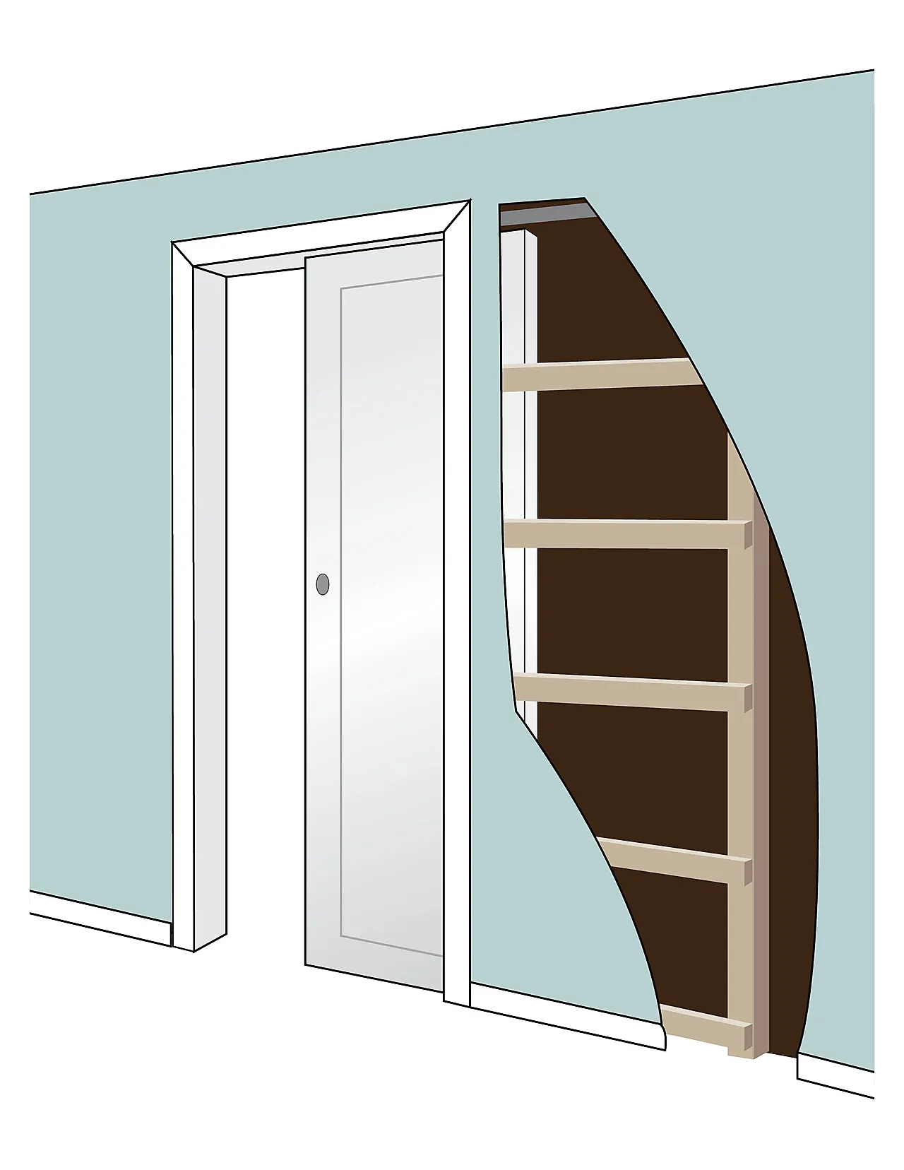 Skyvedørskarm dempet sort 100x210 cm karm innvendig s 8500-n Skyvedørskarm dempet sort 100x210 cm karm innvendig s 8500-n