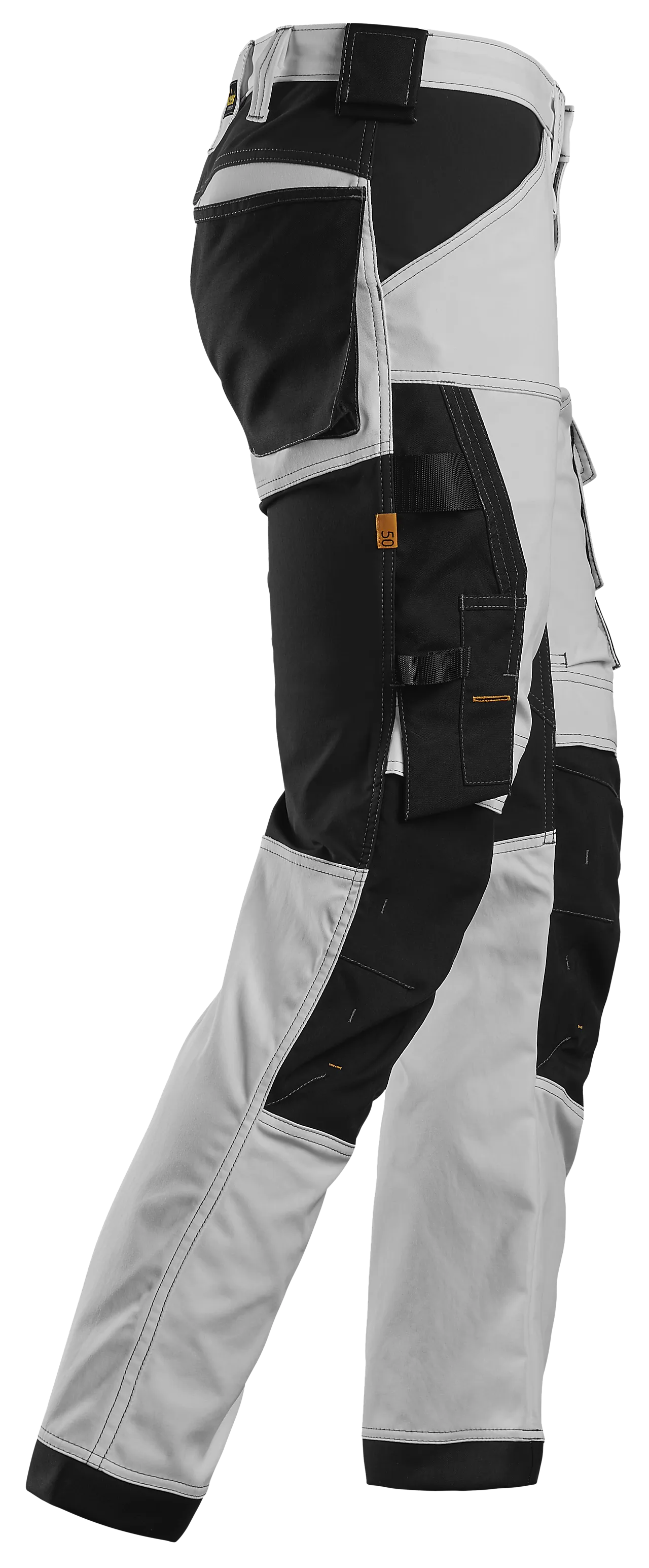 Arbeidsbukse stretch hvit/sort str 104 null - null - 3 - Miniatyr