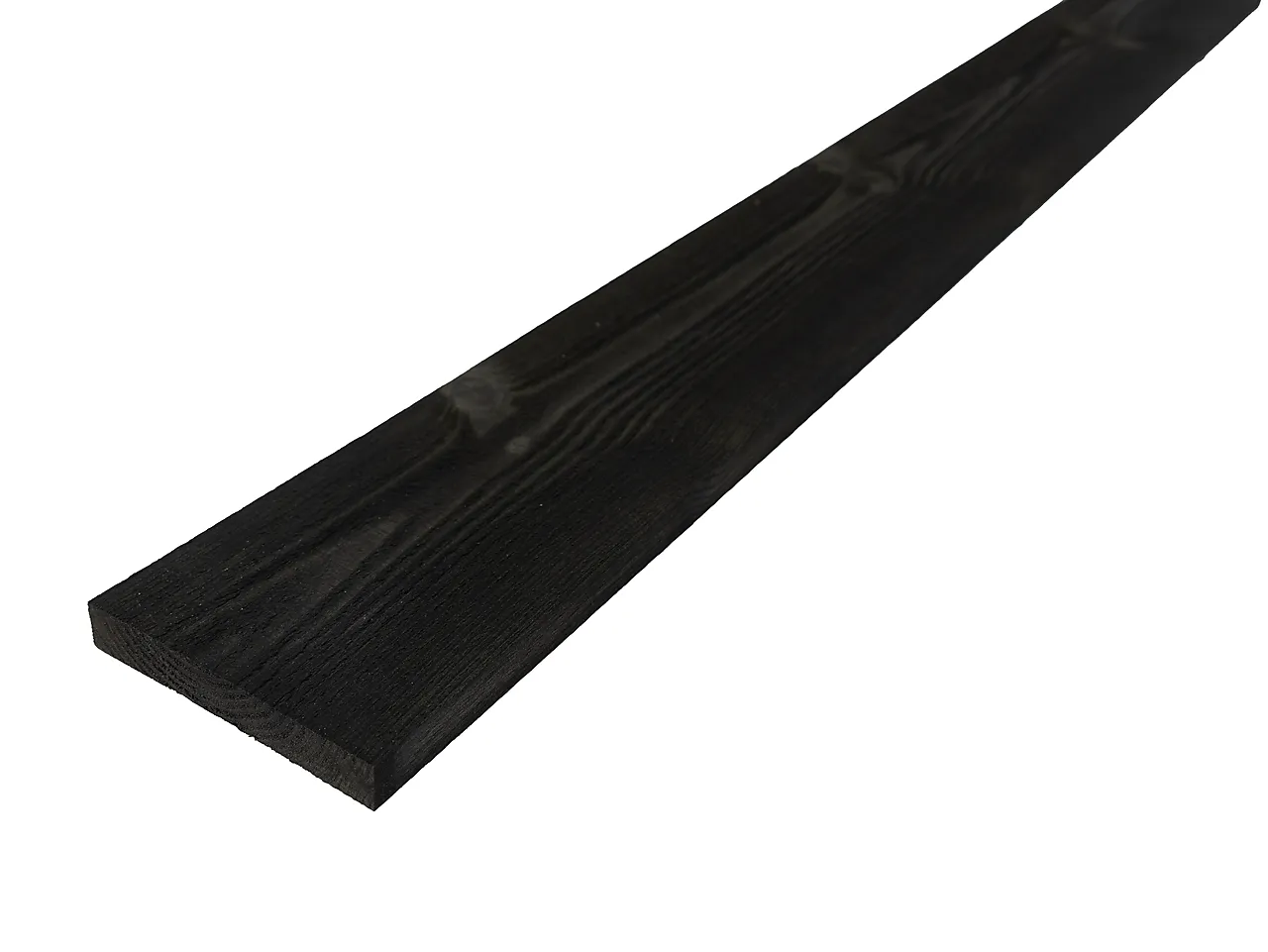 Kledning rektangulær furu 19x123 mm svart null - null - 2 - Miniatyr