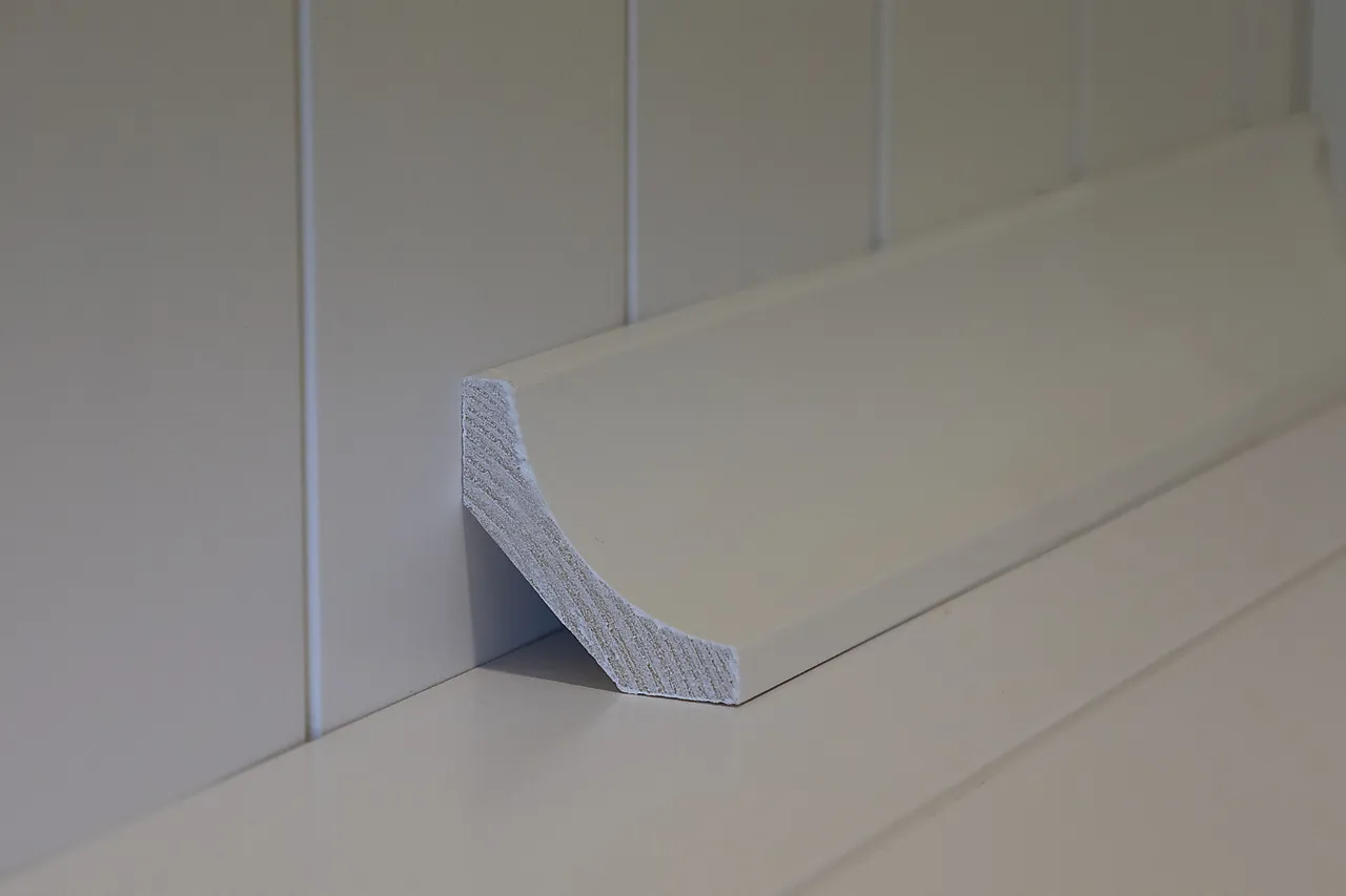 Hulkillist tak furu hvit bomull S0502-Y 21x58x4400 mm null - null - 2 - Miniatyr