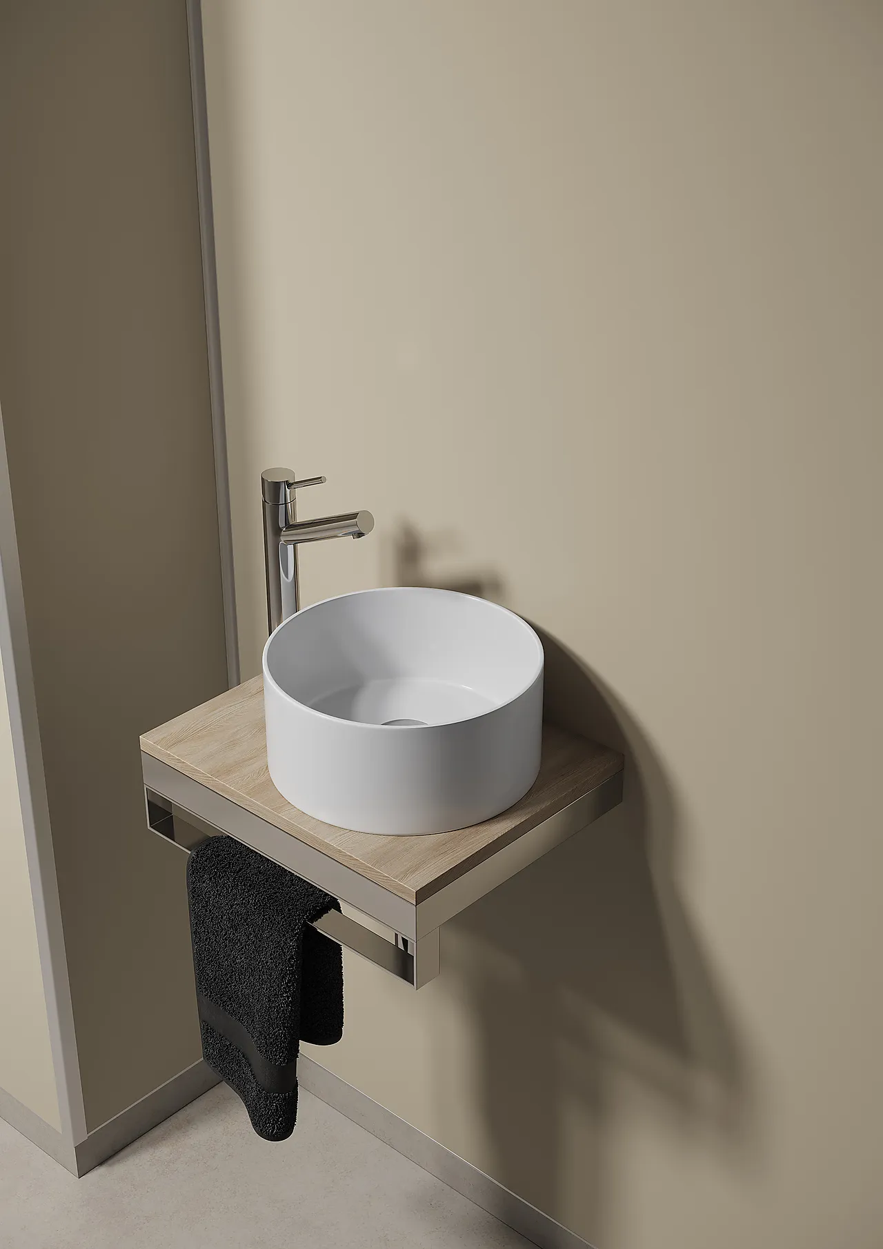 Baderomsplate lys sand flis 11x620x2400 mm null - null - 3 - Miniatyr