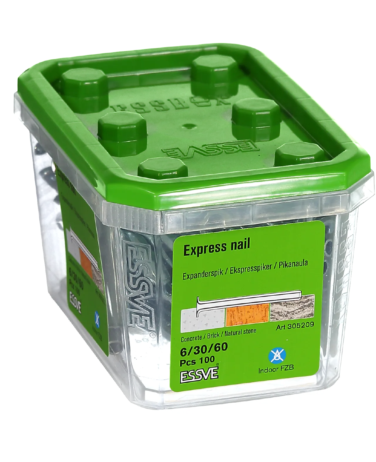 Ekspresspiker 6/30/60 mm 100 stk null - null - 2 - Miniatyr