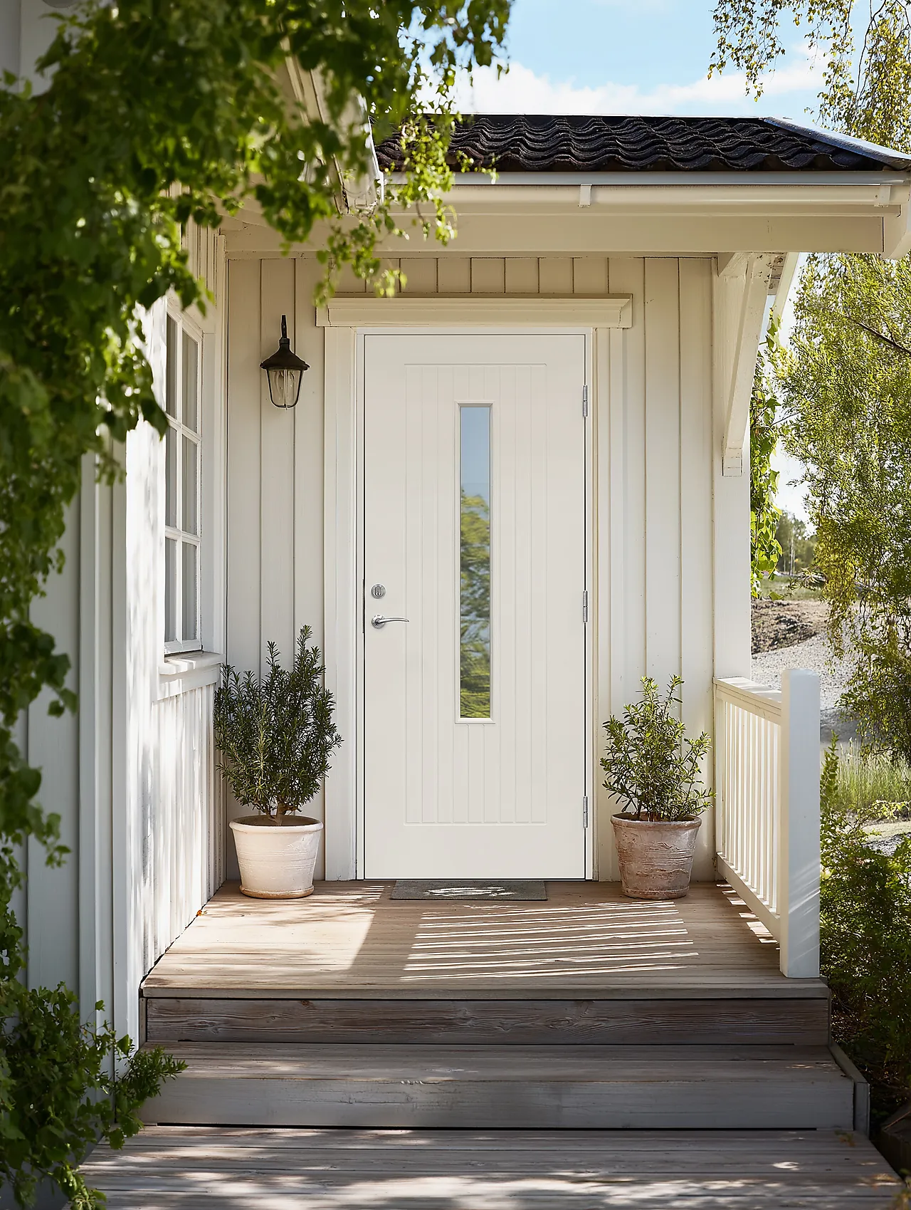 Ytterdør Forma 90x210 cm hvit høyre null - 90x210 cm - 2 - Miniatyr