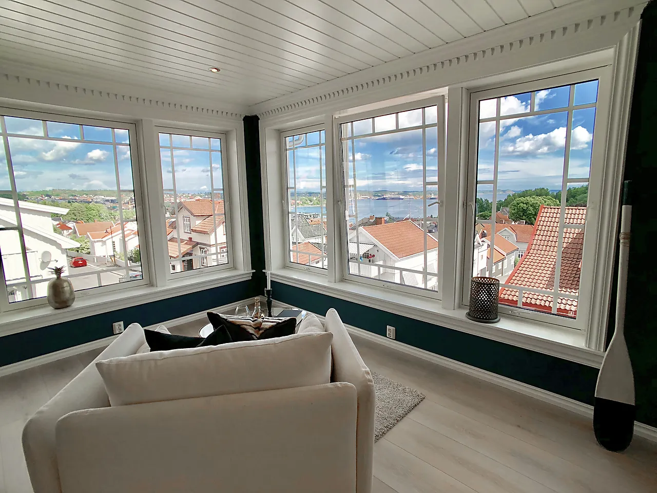 Taklist furu hvit bomull S0502-Y 18X70x4400 mm null - null - 2 - Miniatyr