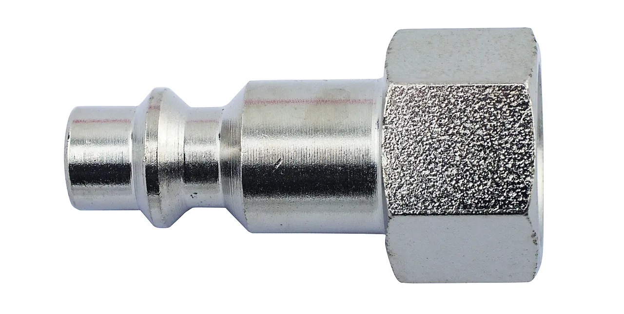 Nippel med innvendig gjenger 1/4" for gummislange norsk Nippel med innvendig gjenger 1/4" for gummislange norsk