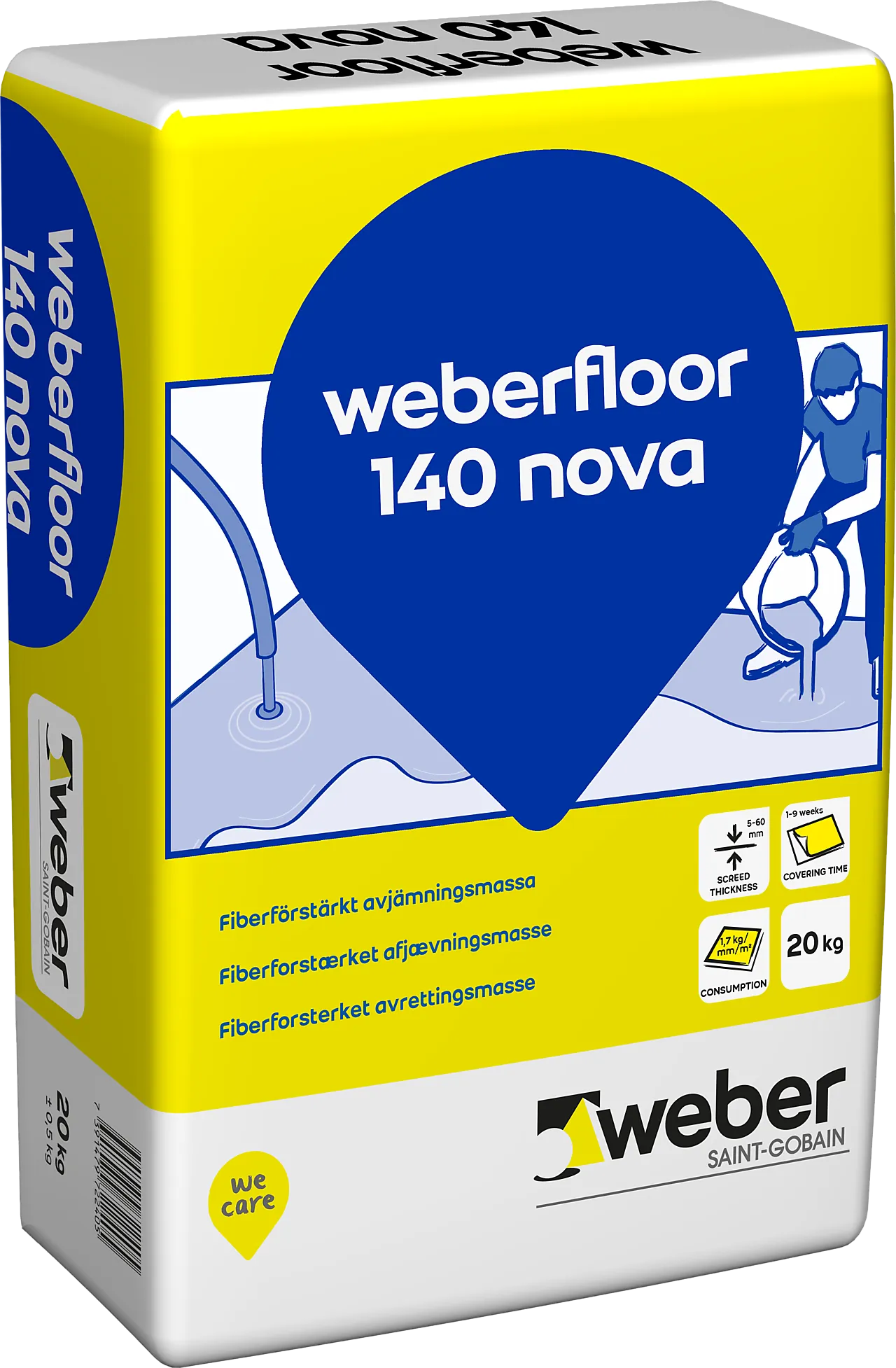 Avrettingsmasse floor 140 nova 20 kg