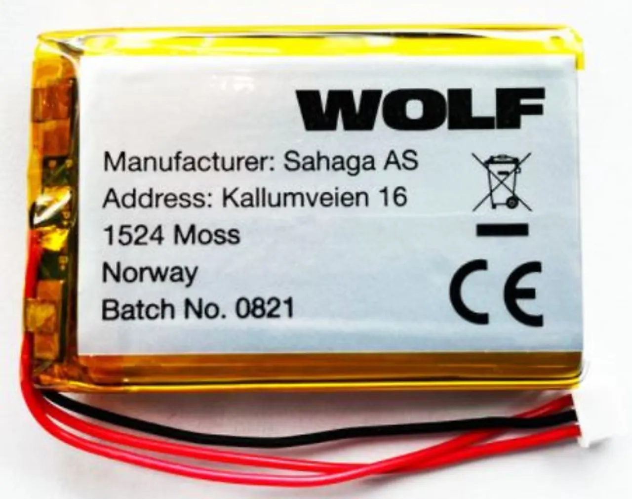 Ekstra oppladbart batteri for Wolf headset Pro