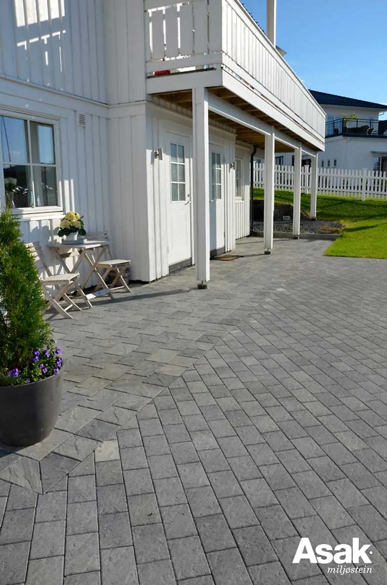 Belegningsstein Relieff 1/1 gråmelert 20x13,5x6 cm null - null - 2 - Miniatyr