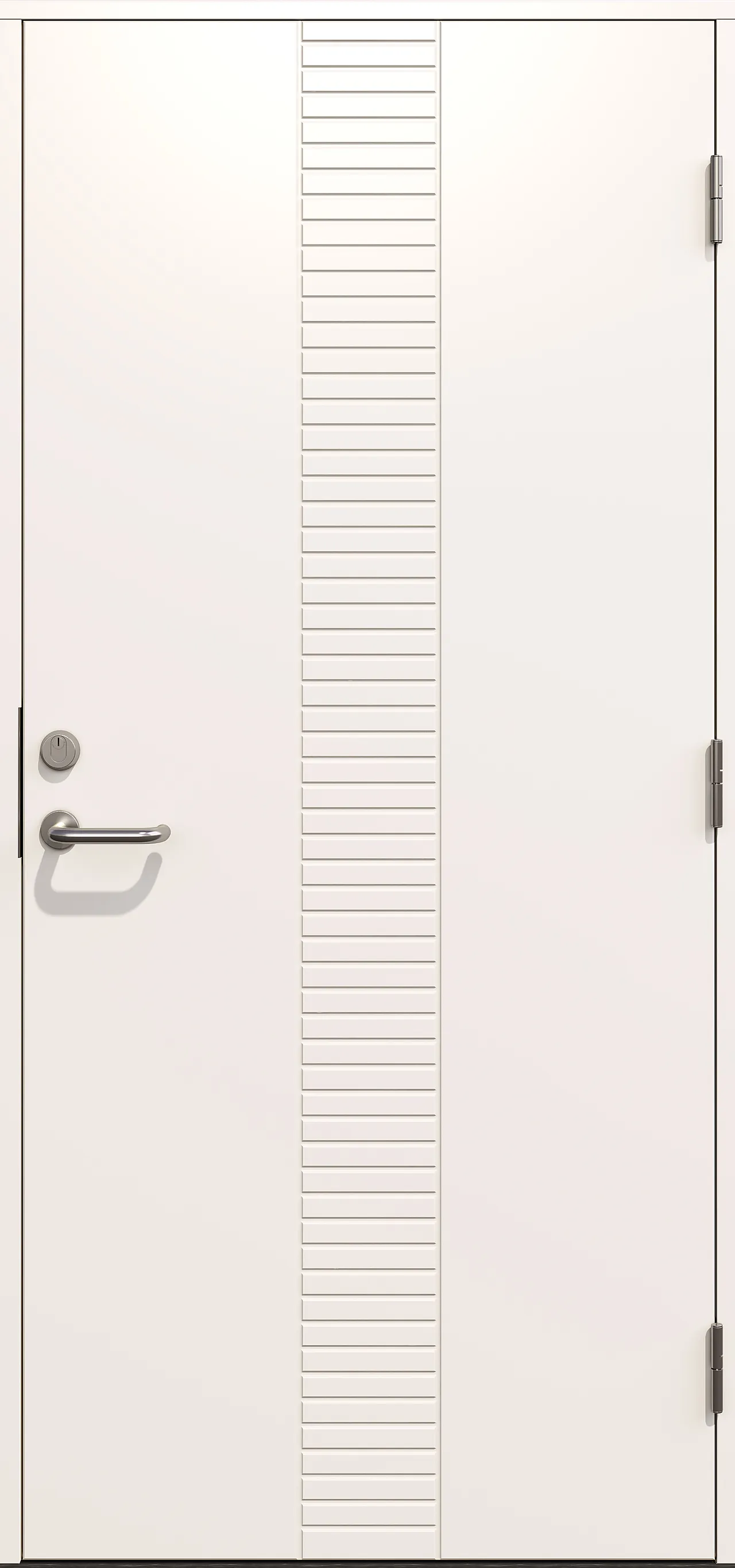 Gilje ytterdør Andre hvit tett 100x210 cm høyrehengslet