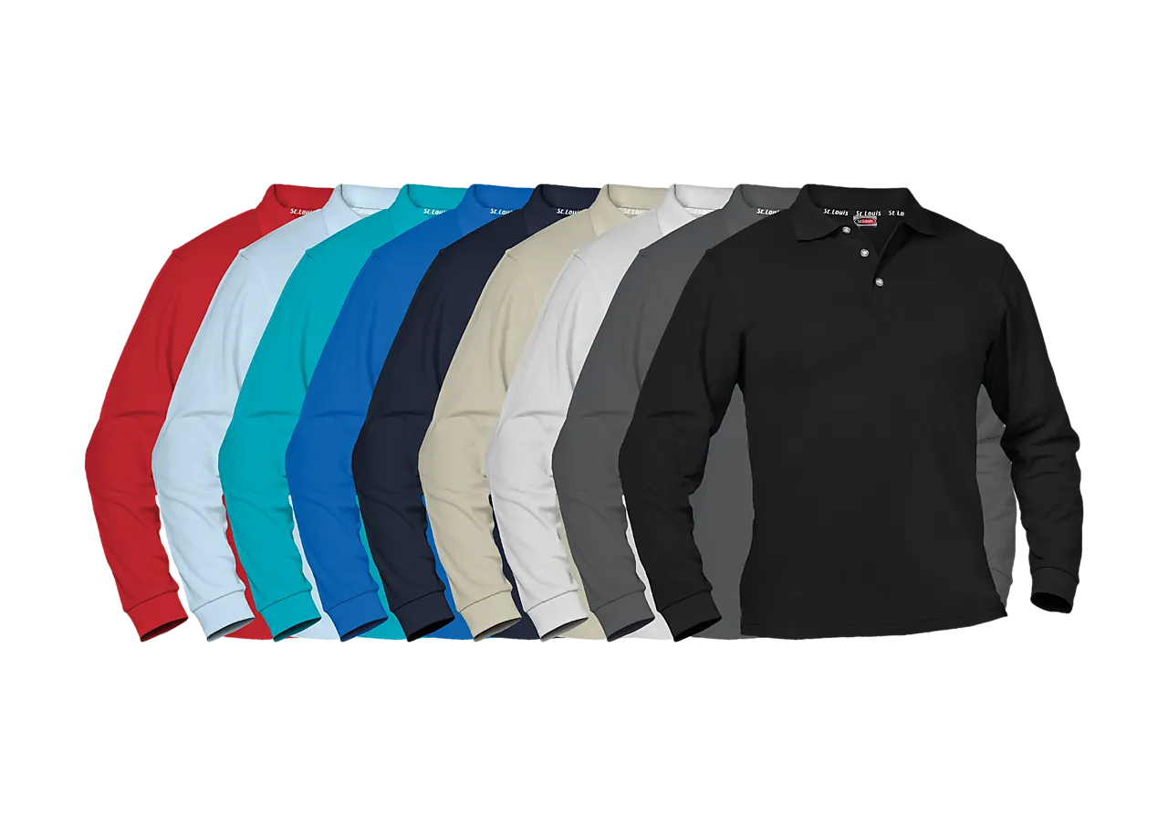 Pique Tennisskjorte Lange Ermer Marine S