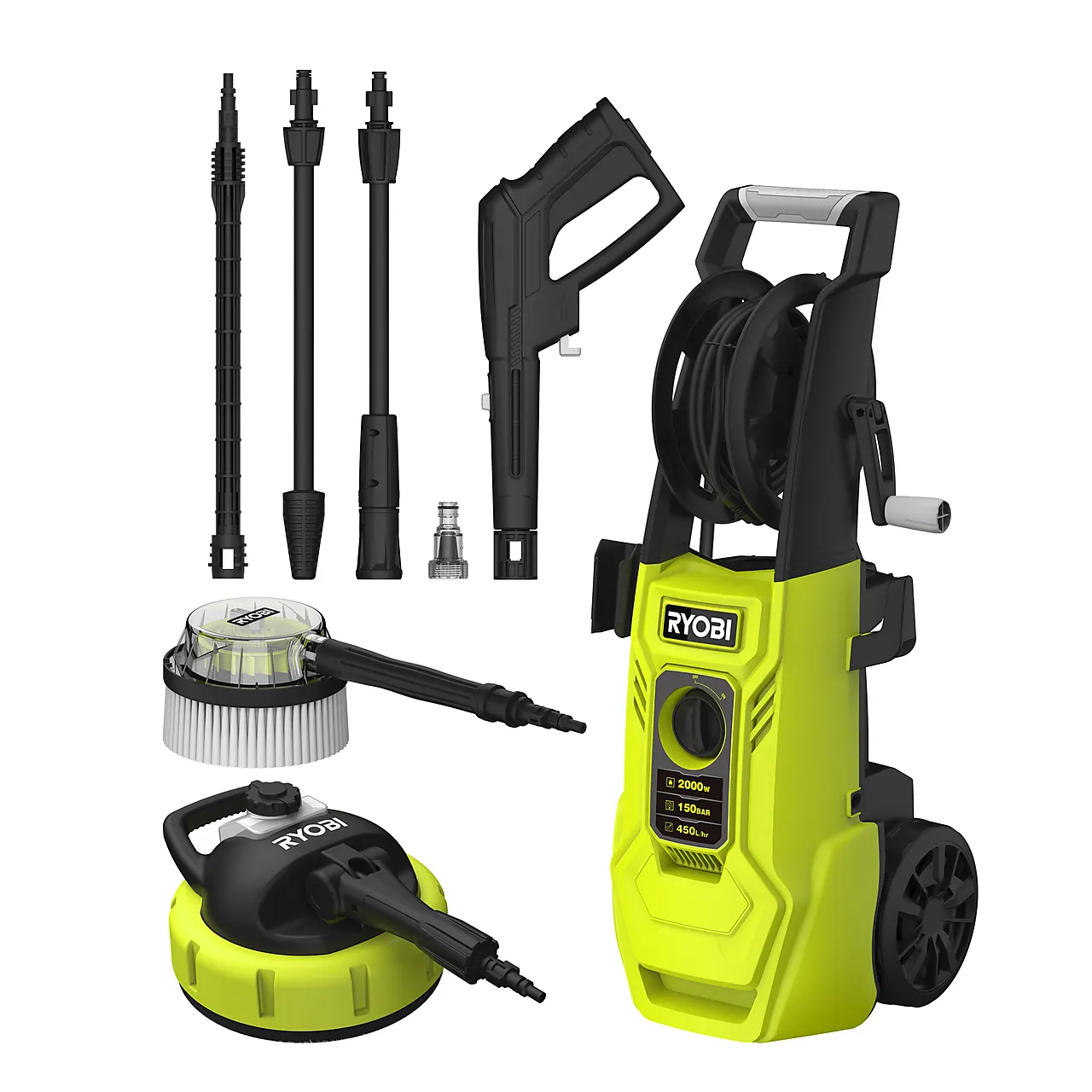 Høytrykkspyler 150 bar 2000 watt Høytrykkspyler 150 bar 2000 watt