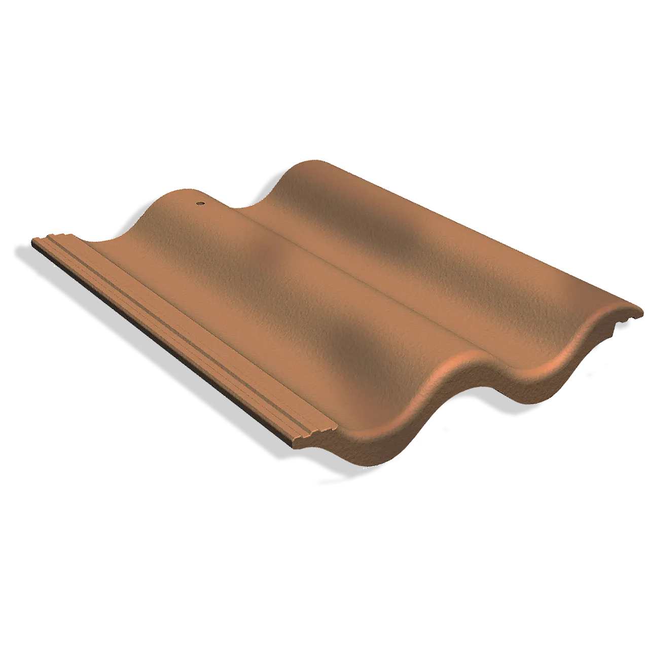 Takst palema teglrød/svart dobbelkrum ubehandlet