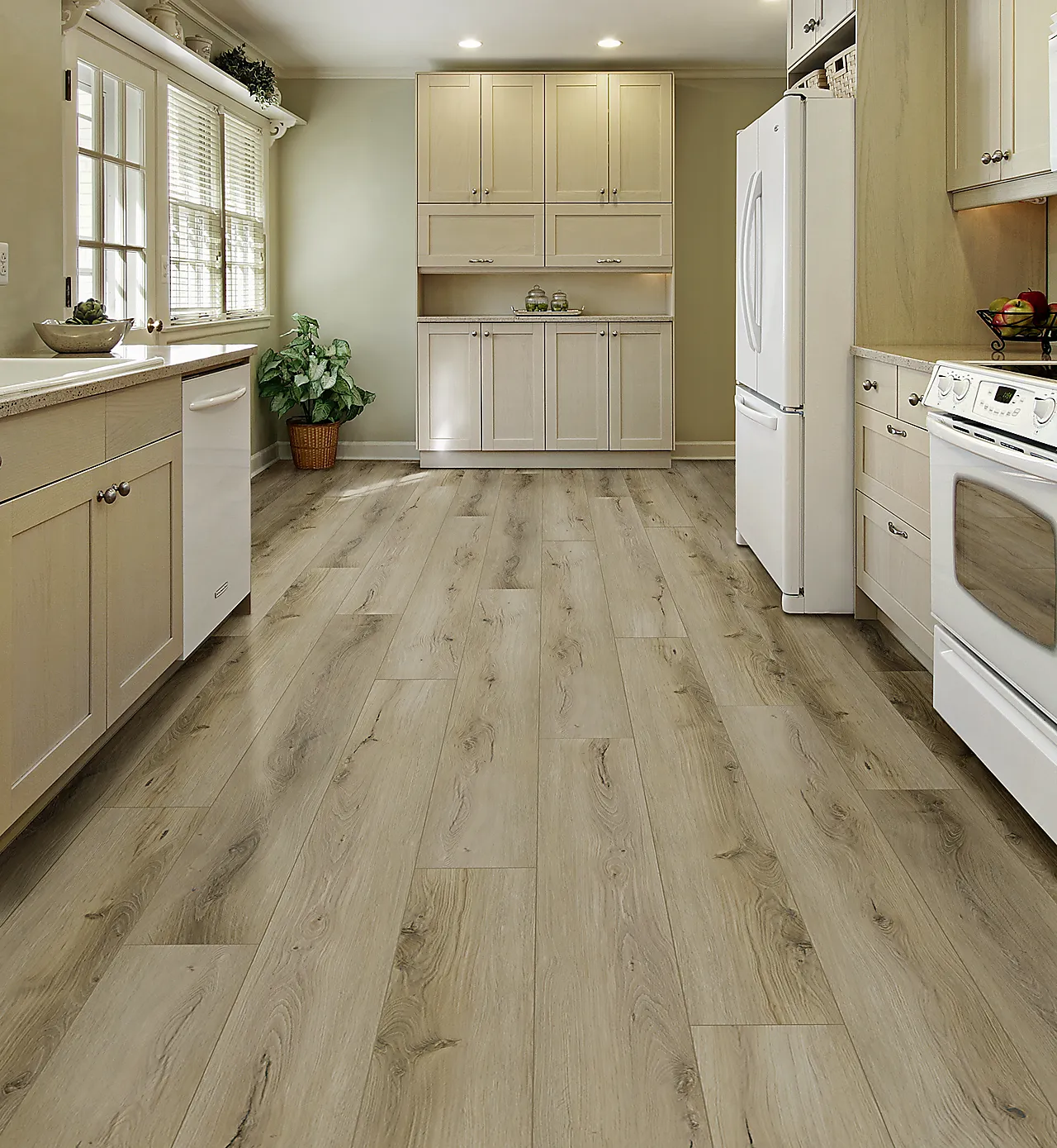 Vinylgulv eik XL hvit null - null - 3 - Miniatyr