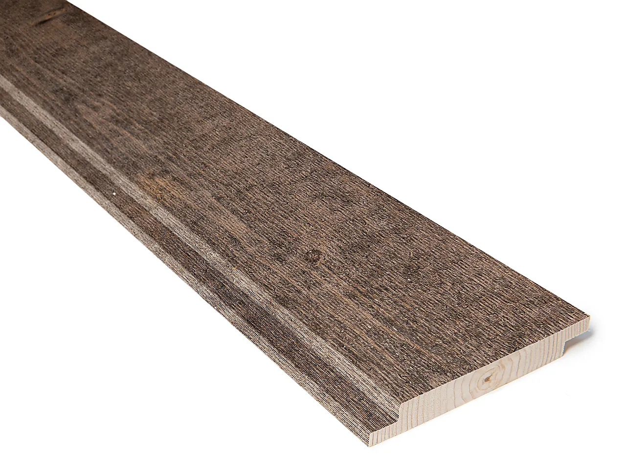 Gran 19x148  tett edelbrun mørk kledning dobbelfals tett