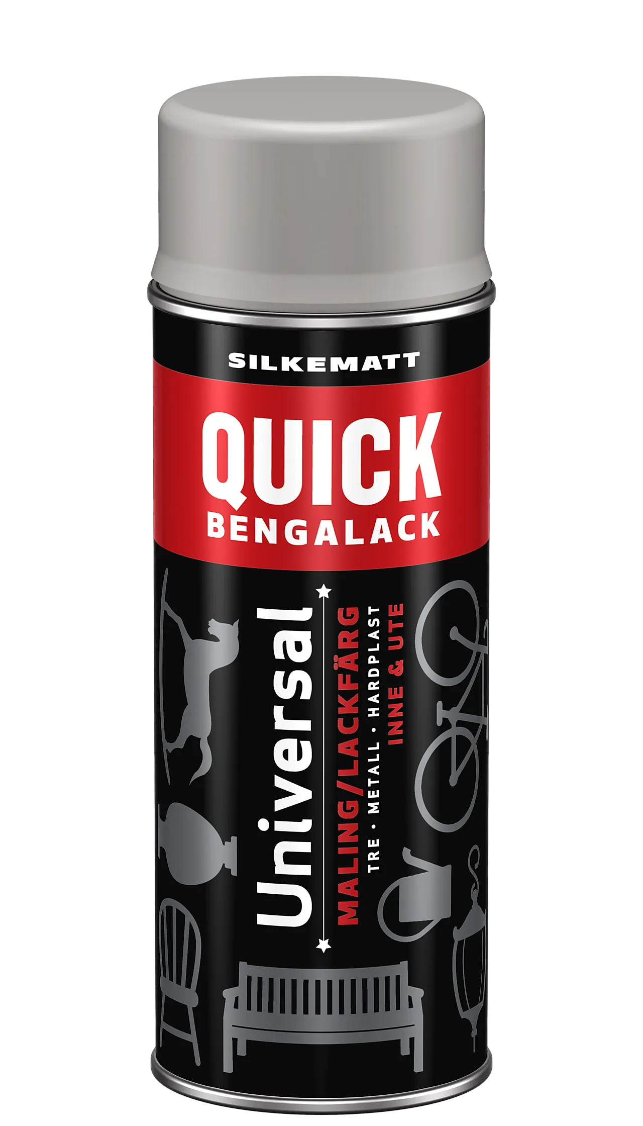 Bengalack spray 400ml temperert silkematt Bengalack spray 400ml temperert silkematt