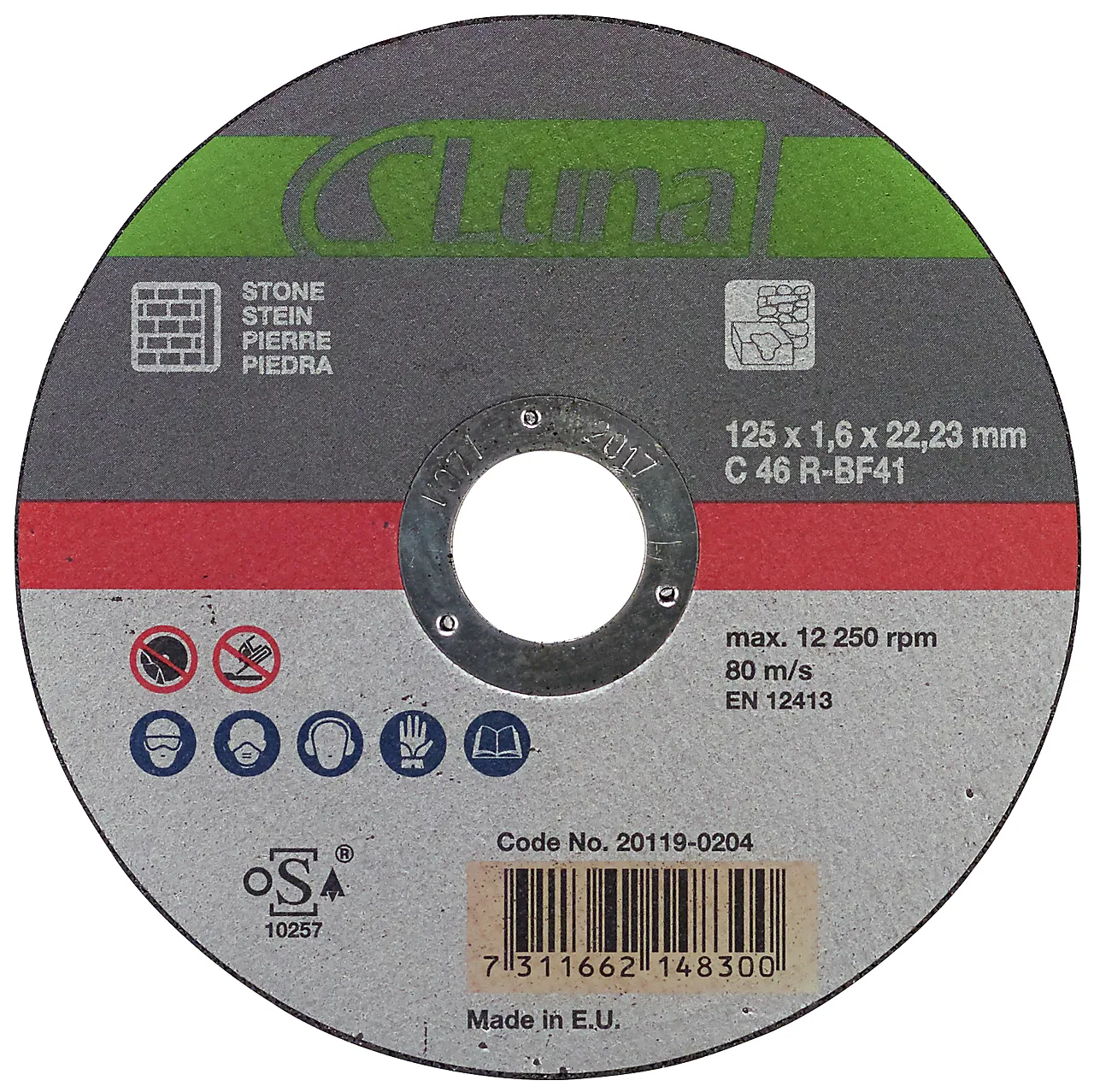 Kappeskive 230x1,9x22 sten