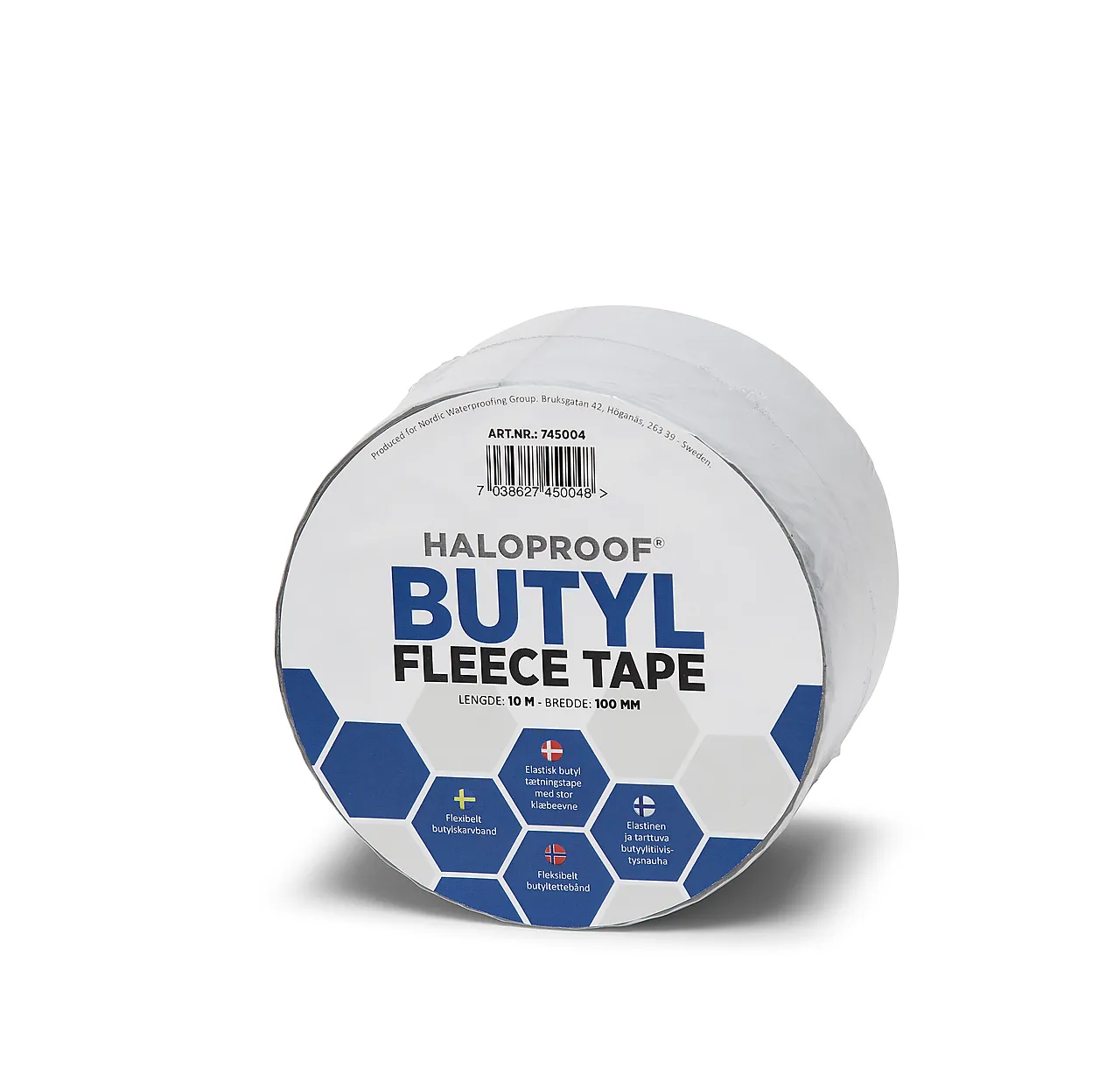 Tettebånd 1x100mmx10m haloproof butyl fleece tape mataki Tettebånd 1x100mmx10m haloproof butyl fleece tape mataki