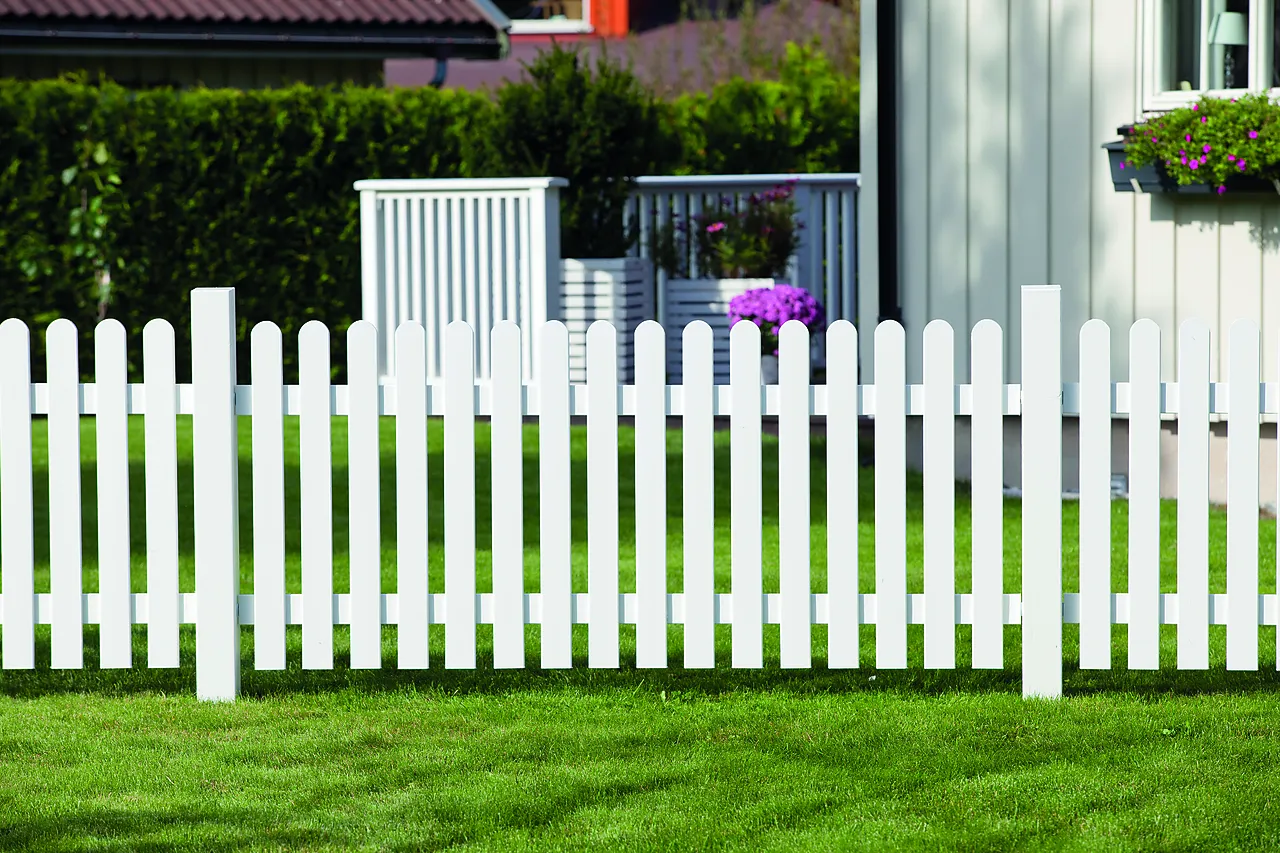 Stakittgjerde Lindesnes hvit 180 x 80 cm null - null - 2 - Miniatyr