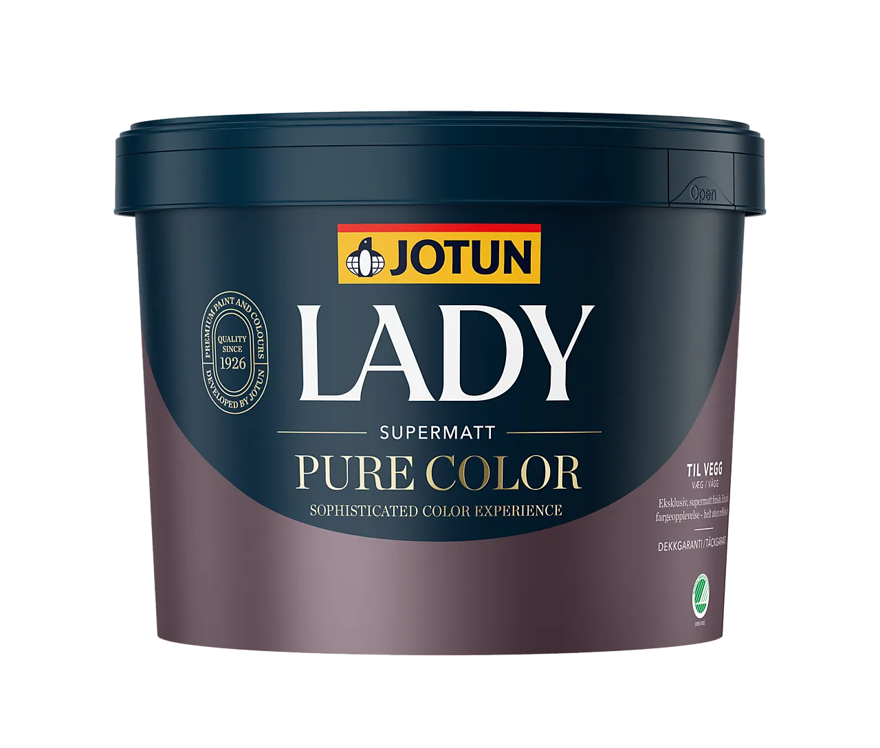 Jotun LADY Pure Color supermatt hvit 9 l null - 9 L - 2 - Miniatyr