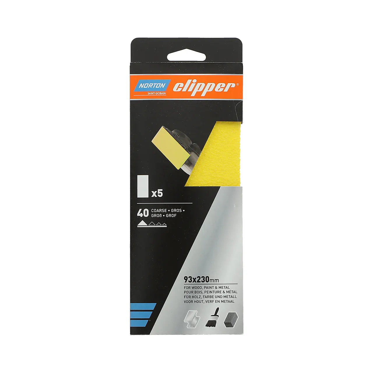 Slipeark 93x230 G131F K40 5-pakning Slipeark 93x230 G131F K40 5-pakning