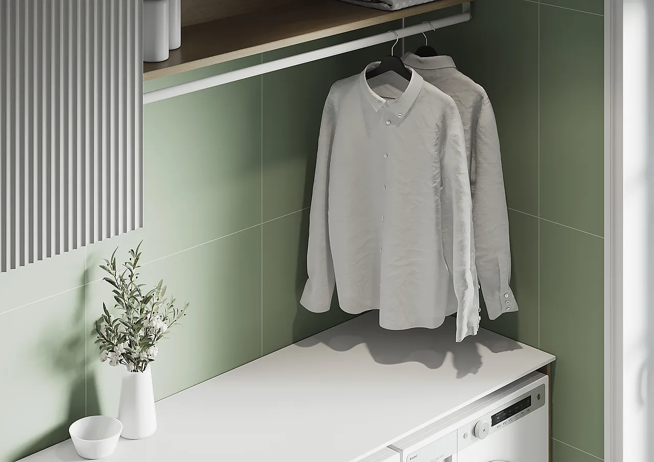 Baderomsp 5206m6060 olivegreen 60x60cm 10x620x2400 null - null - 3 - Miniatyr