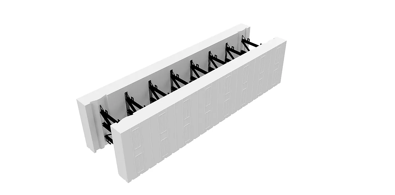 Thermomur 350hd toppblokk åpen 300x350x1200mm