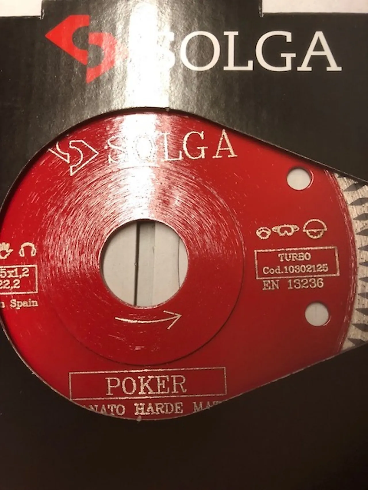 Diamantblad 125x22,2 mm poker fine null - null - 2 - Miniatyr