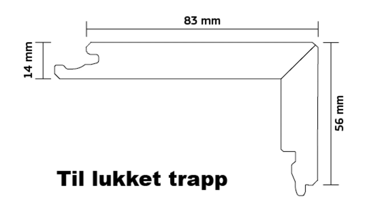 Boen Trappenese Eik Live Pure Lukket Profil A 14x83x56x2200 mm null - null - 2 - Miniatyr