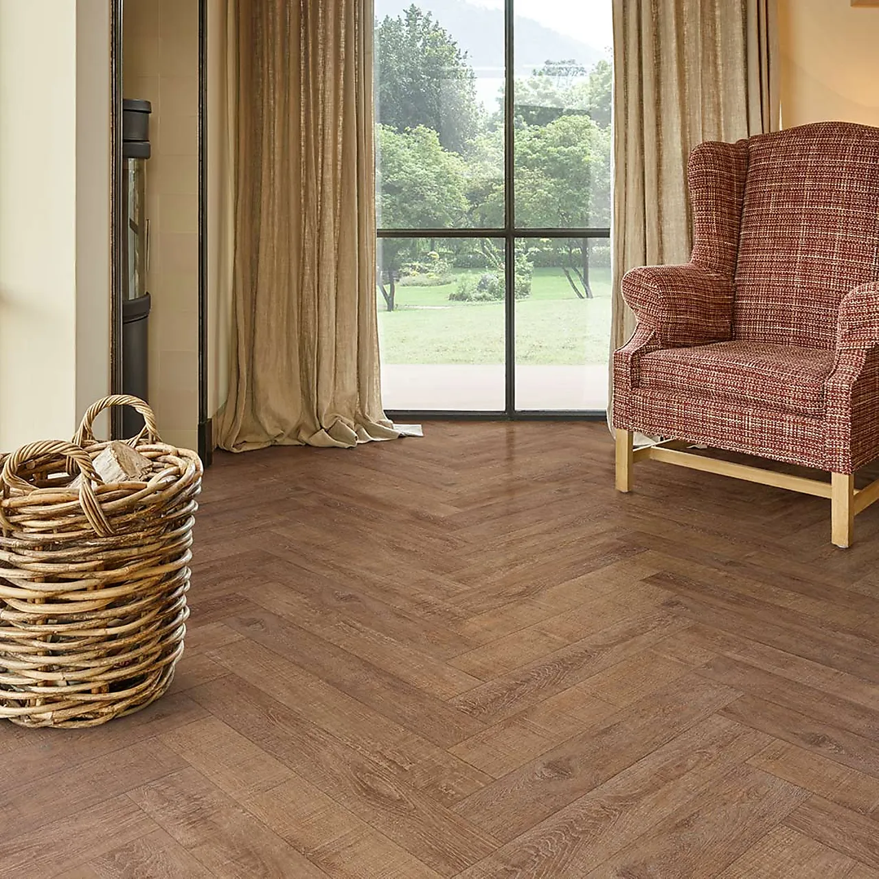 Vinylgulv Bark fiskeben naturals+