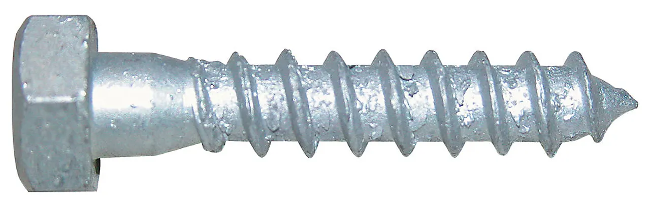 Treskrue fransk varmforsinket 12x180 mm 25 stk Treskrue fransk varmforsinket 12x180 mm 25 stk