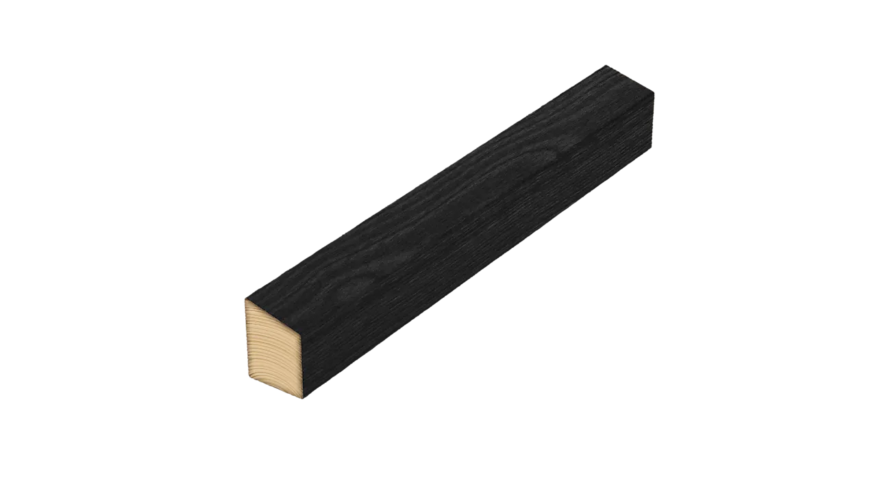 Lekt furu impregnert sort skrå 15° 36x48 mm null - null - 2 - Miniatyr