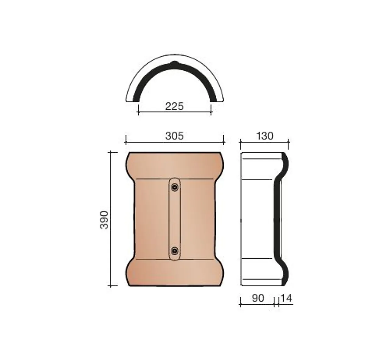 Overgangsmøne vario naturrød+ 652 vhv vario 652 koramic null - null - 2 - Miniatyr