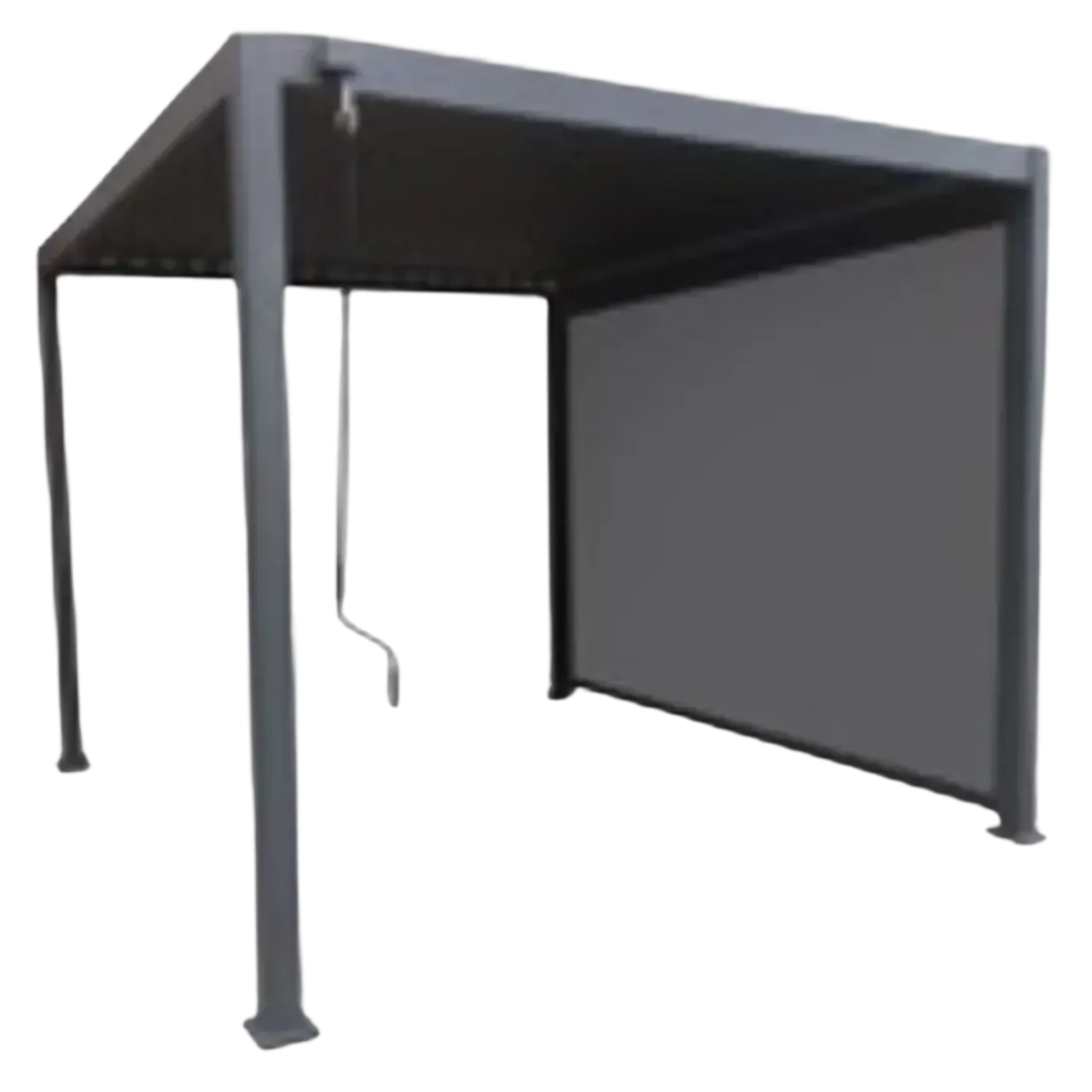 Sidepanel textilen for 4m pergola