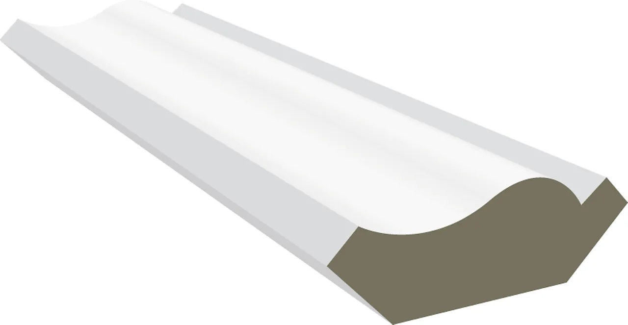 Taklist mdf svanhals hvit bomull S0502-Y 15x44x3660 mm