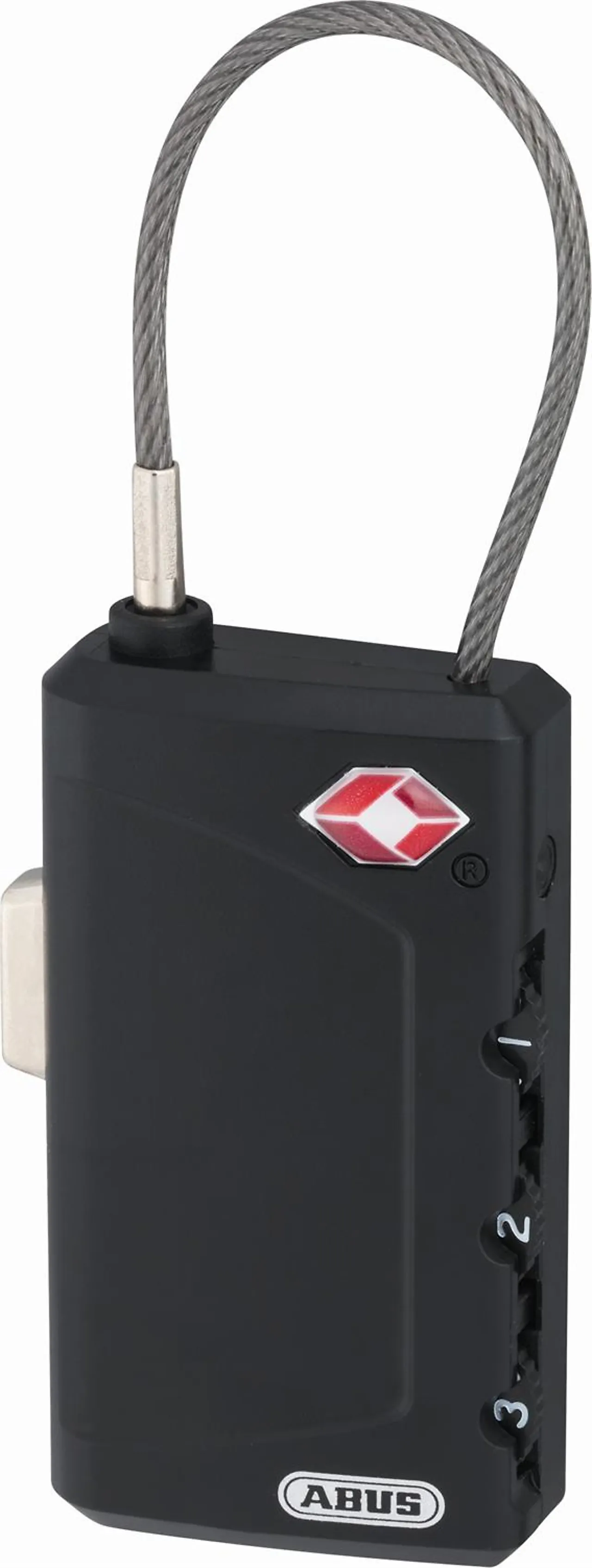 Hengelås abus 148tsa-30 kodelås med 2 mm kabel og navnskilt null - null - 3 - Miniatyr