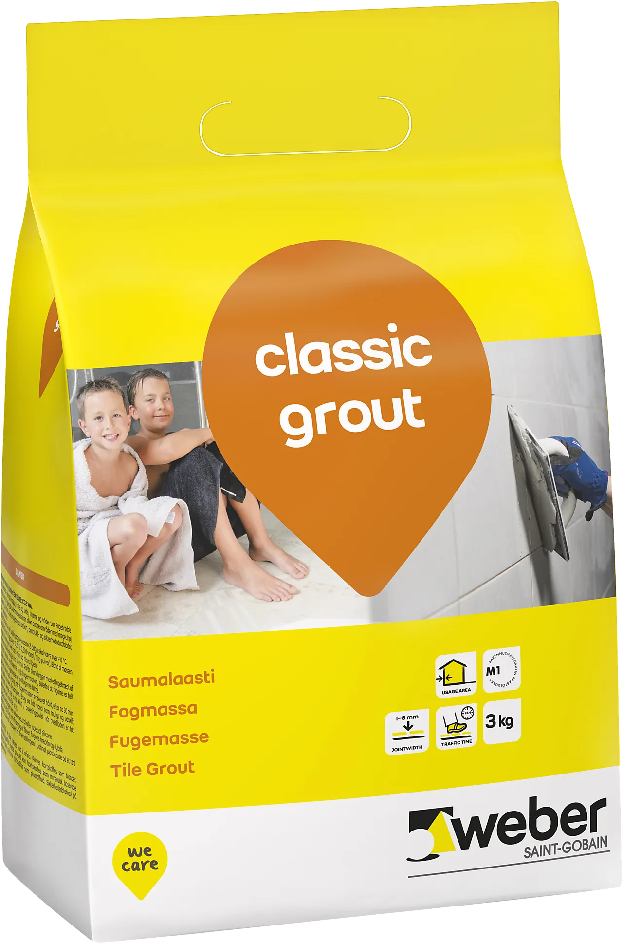 Fugemasse for vegg- og gulvflis 3 kg antrasitt Fugemasse for vegg- og gulvflis 3 kg antrasitt