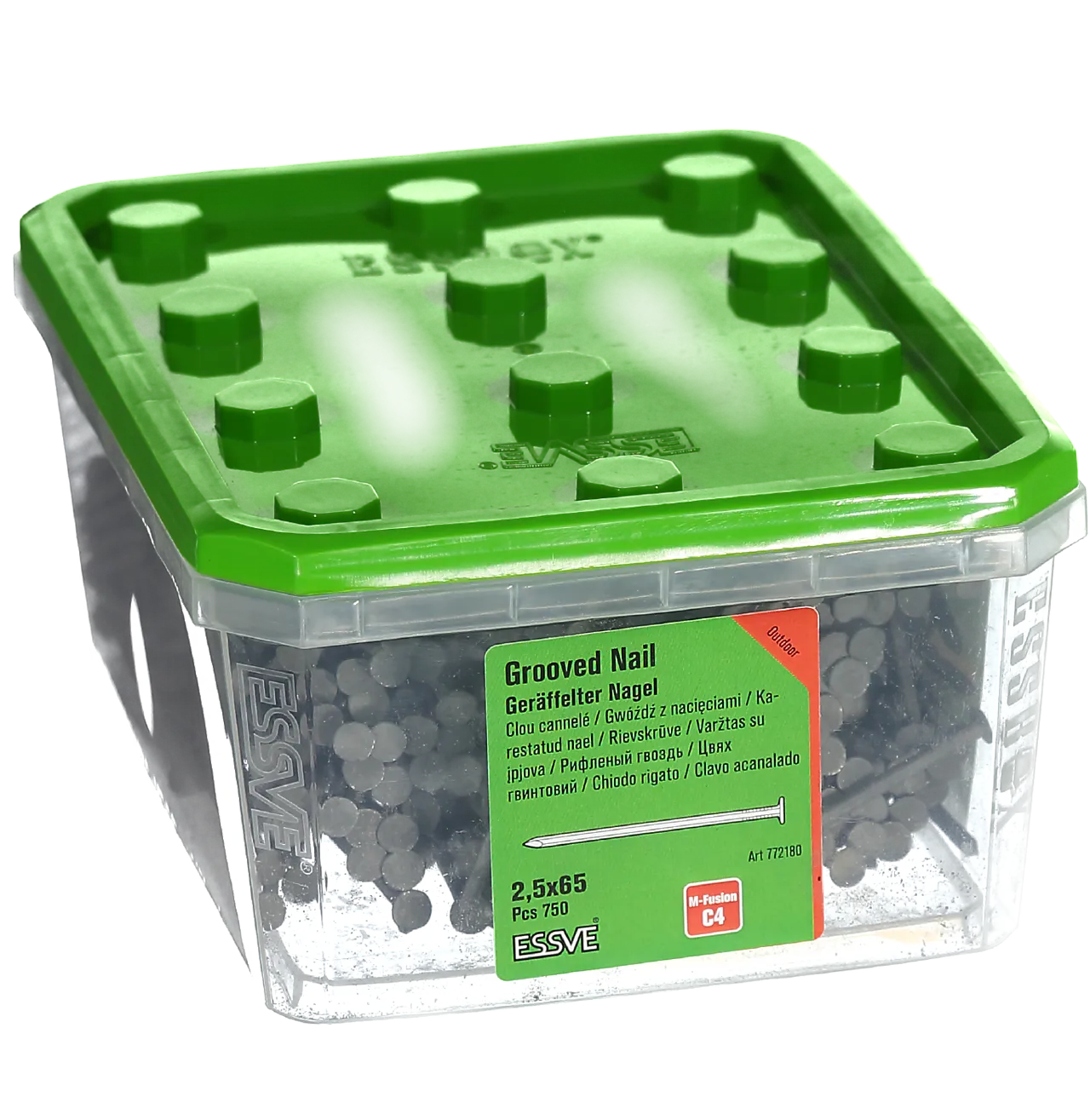 Spiker skarpkant 2,5x65 m-fus -750 m-fusion c4 overflatebehandlet